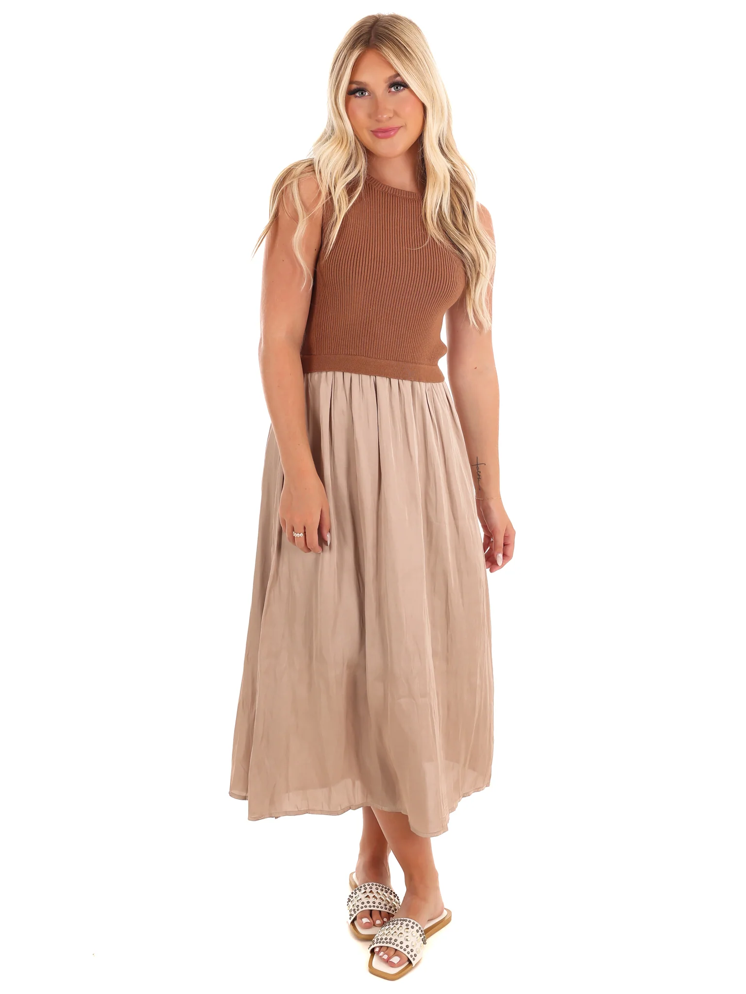 Crisp Evenings Midi Dress - Image 3