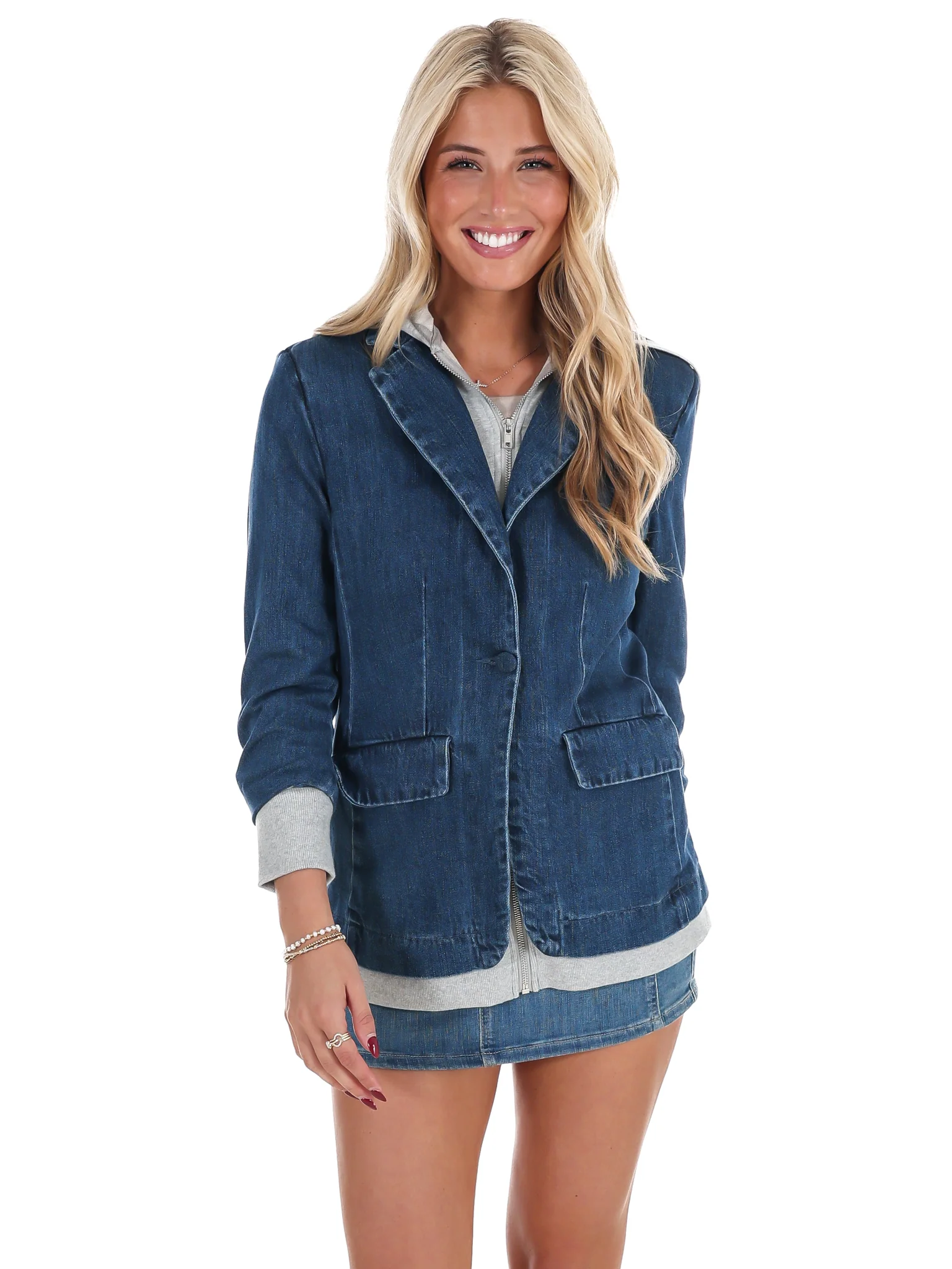 Crosswalk Denim Blazer - Image 3