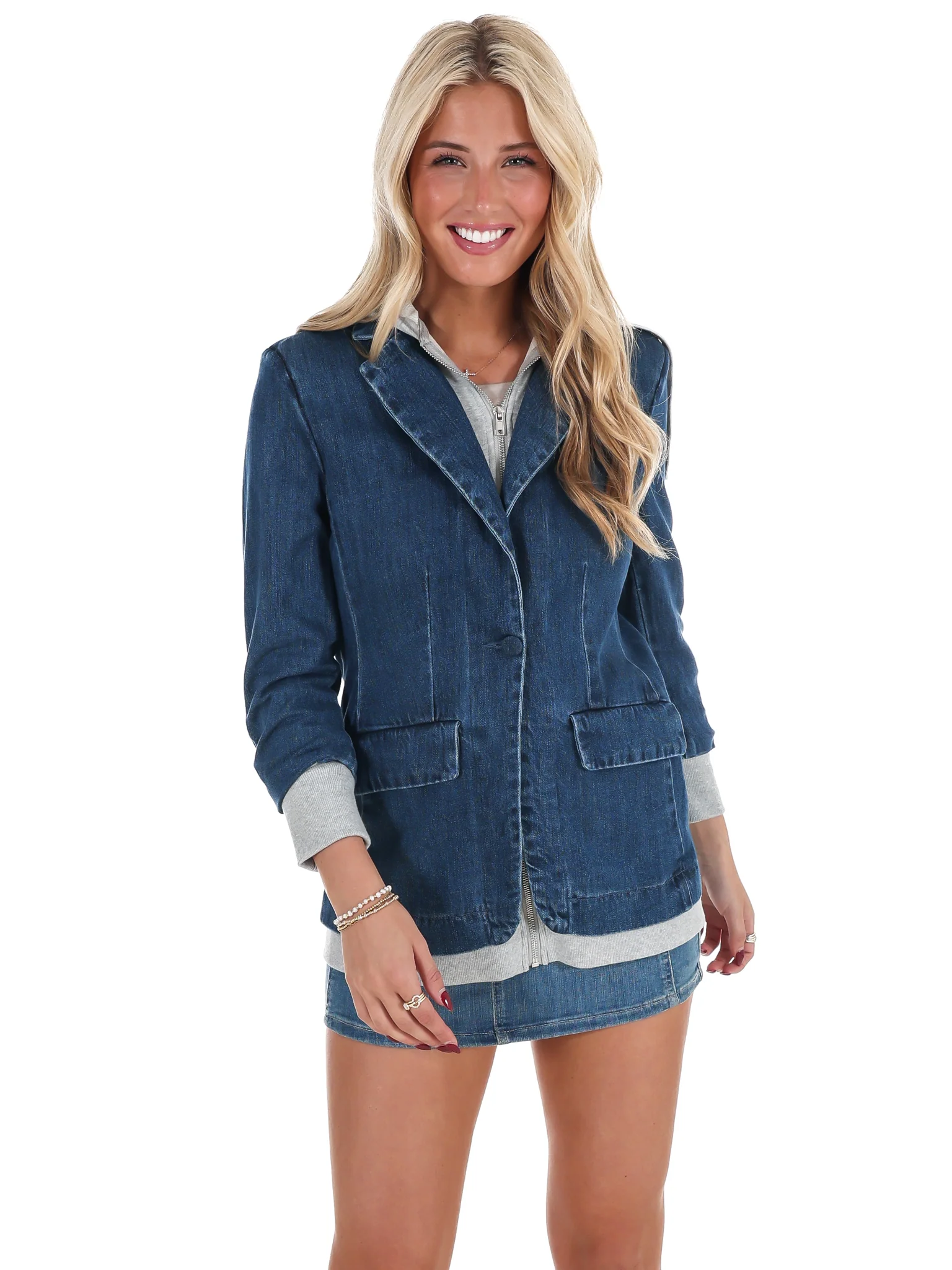 Crosswalk Denim Blazer - Image 5