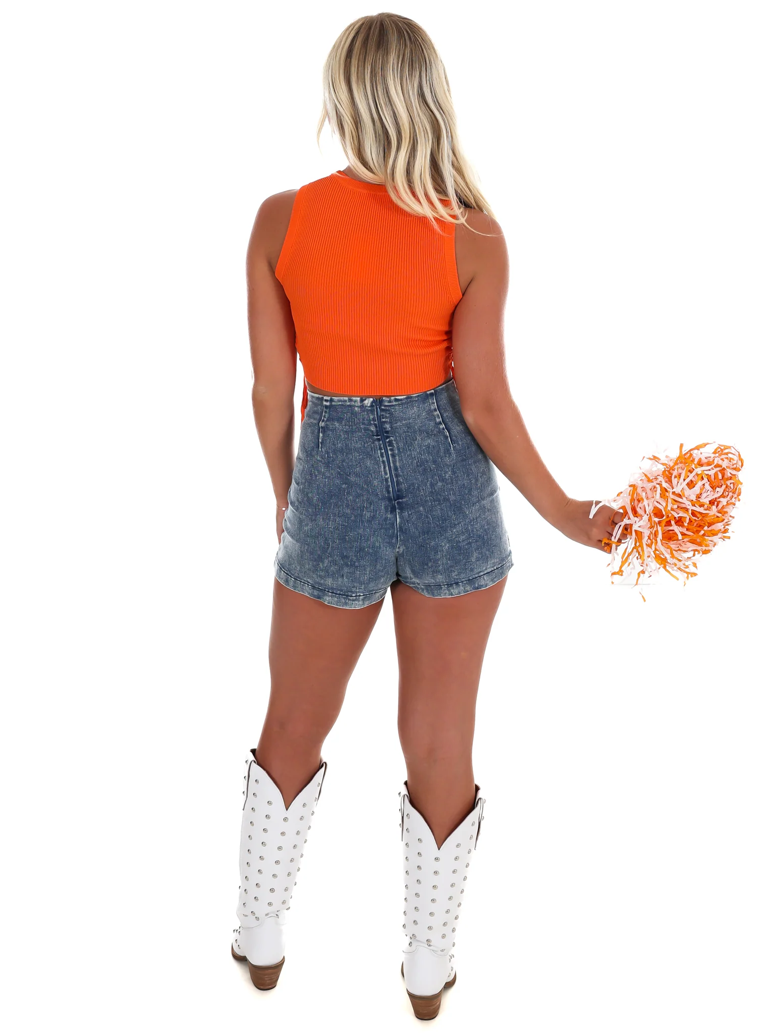 Crowd Pleaser Knit Crop Top - Image 9