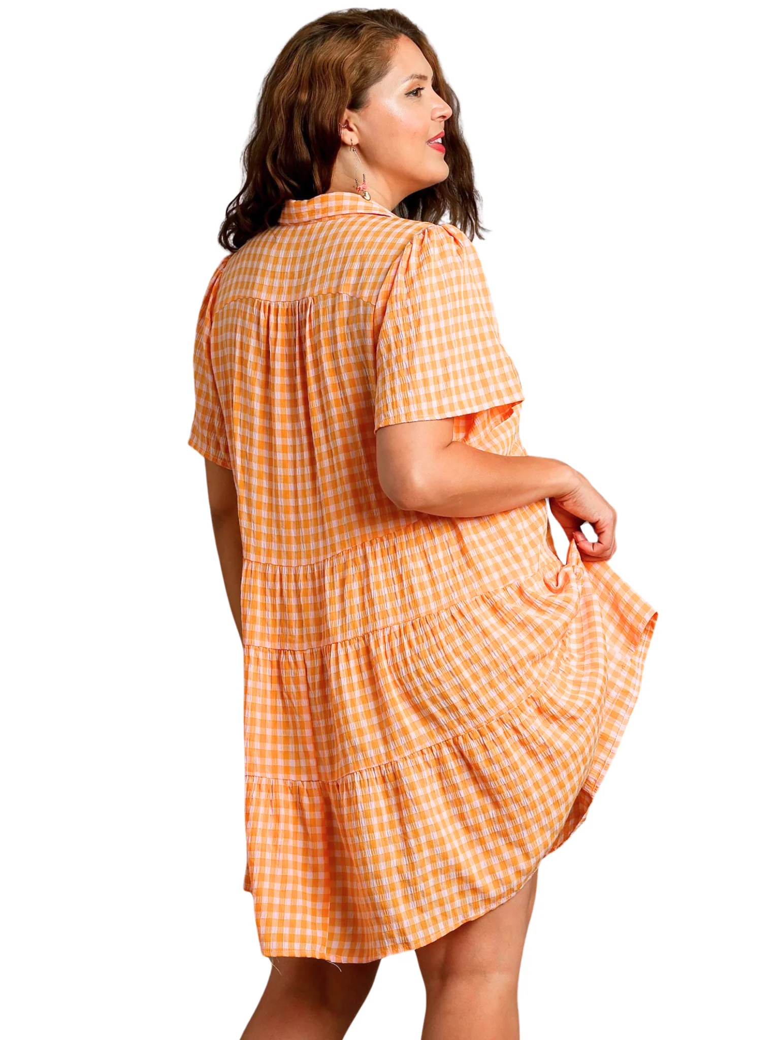 Curvy Leave it On the Field Gingham Dress - Image 3