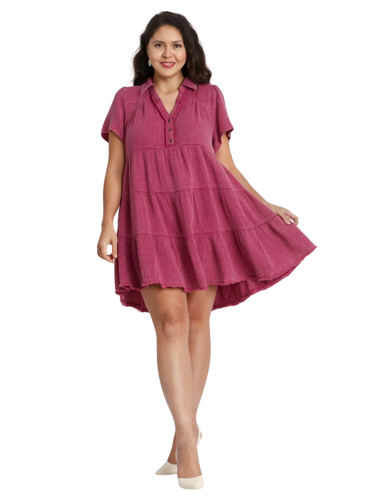 Curvy Make Me Forget Mineral Wash Dress - Image 5