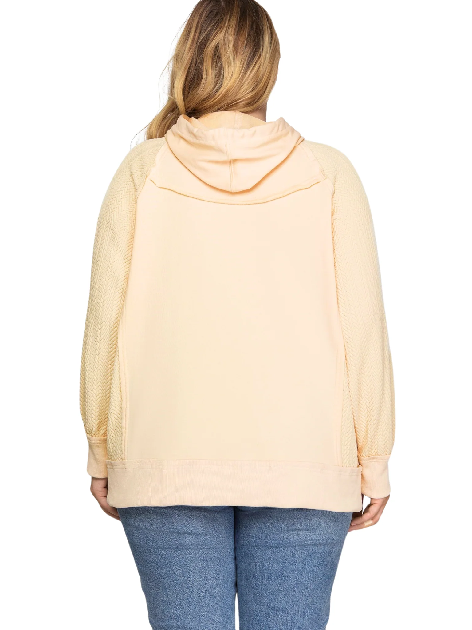 Curvy Zip & Go Contrast Hoodie - Image 4