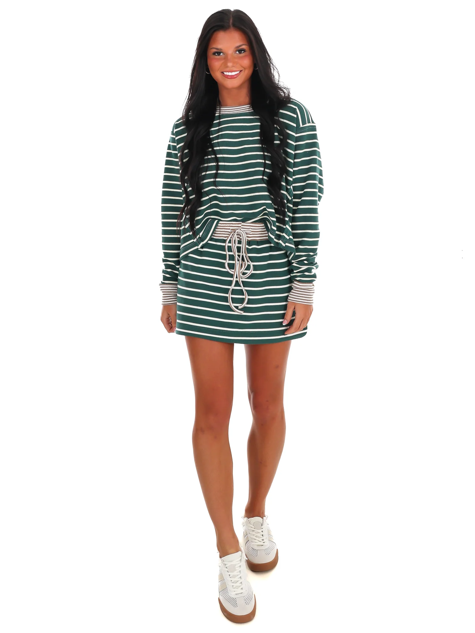 Cut to the Chase Stripe Two Piece Set - Image 2
