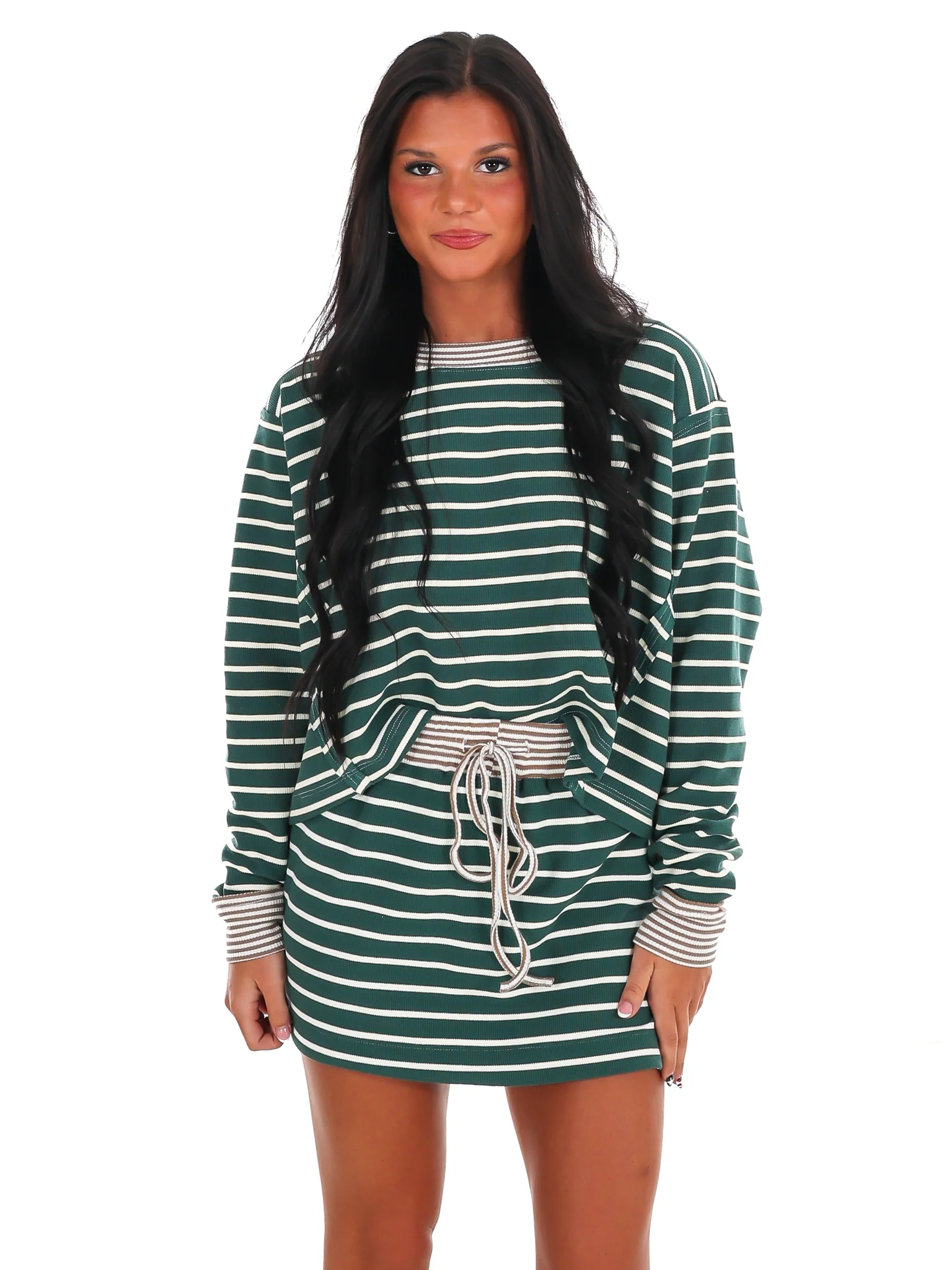 Cut to the Chase Stripe Two Piece Set - Image 3