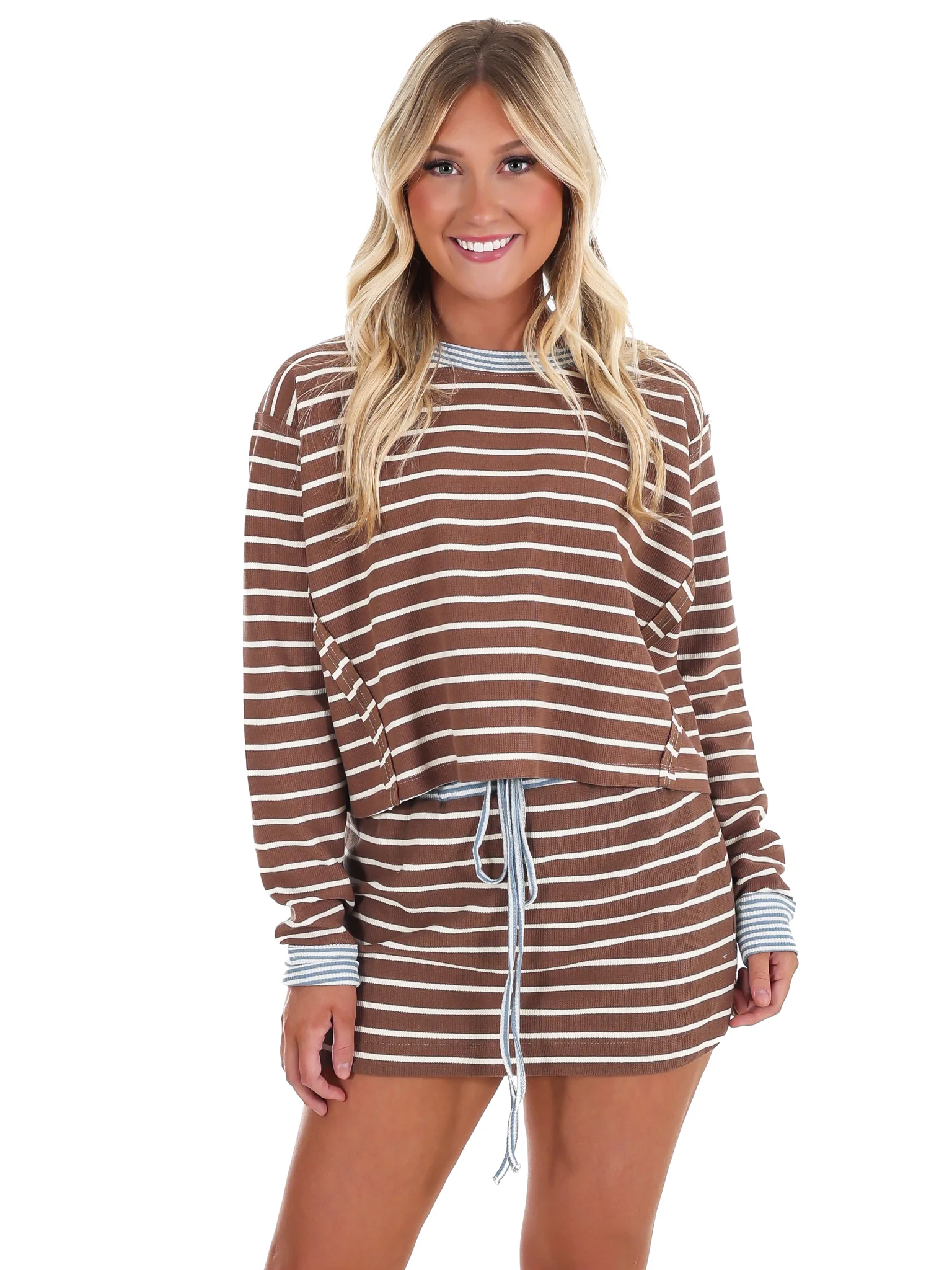 Cut to the Chase Stripe Two Piece Set - Image 8