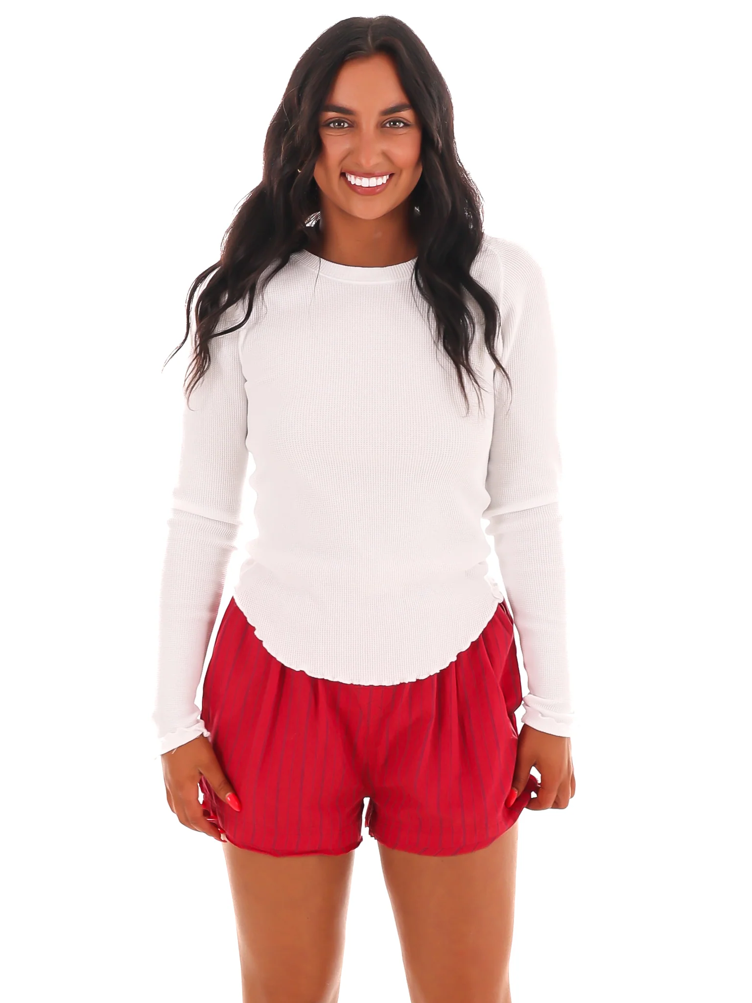 Free People Day to Day Striped Boxer - Image 10