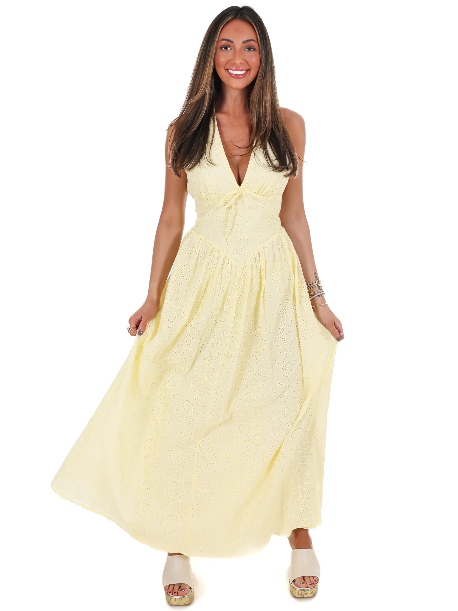 Daybreak Eyelet Midi Dress - Image 6