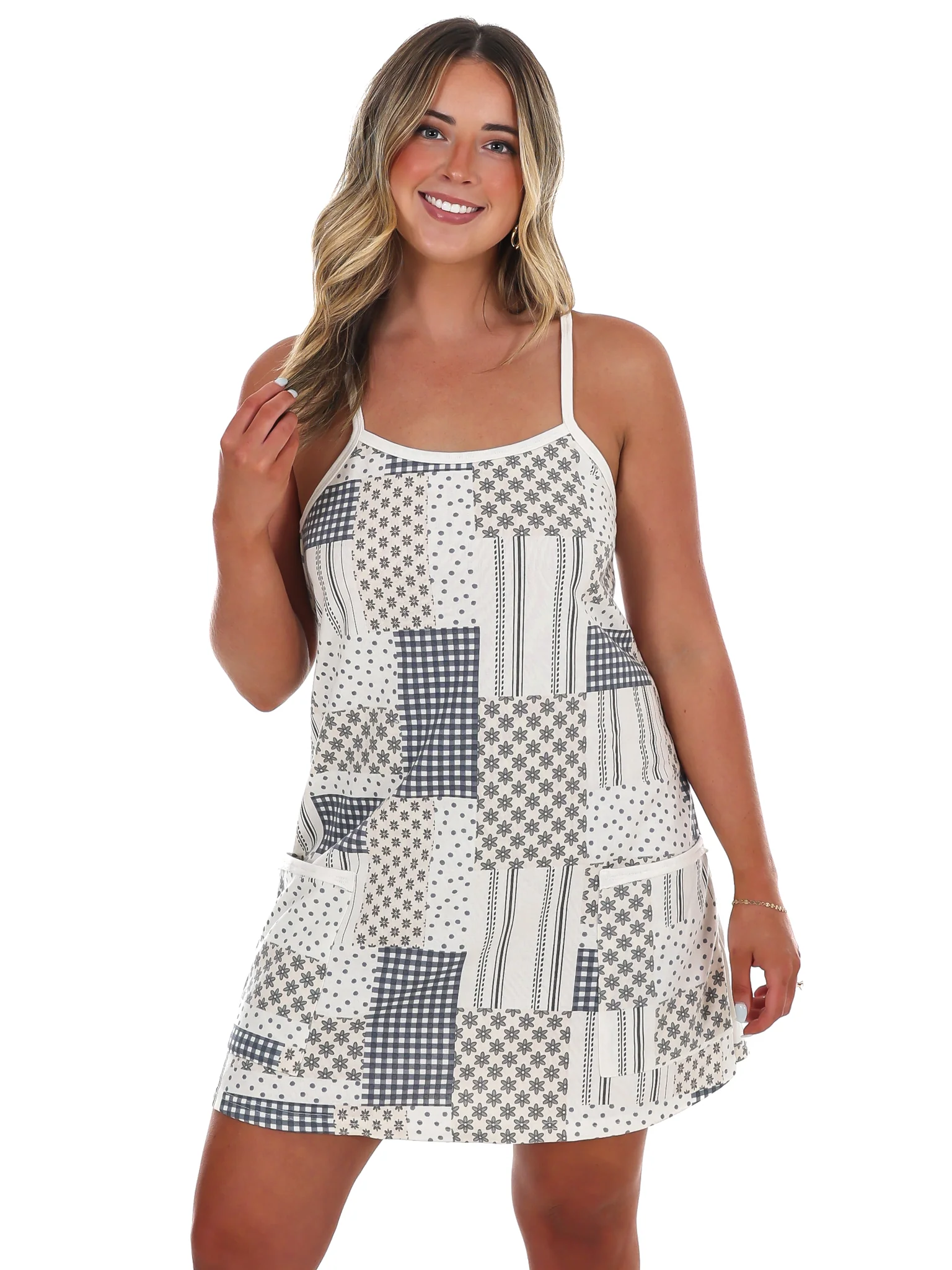 Days Off Print Mini Dress - Image 3