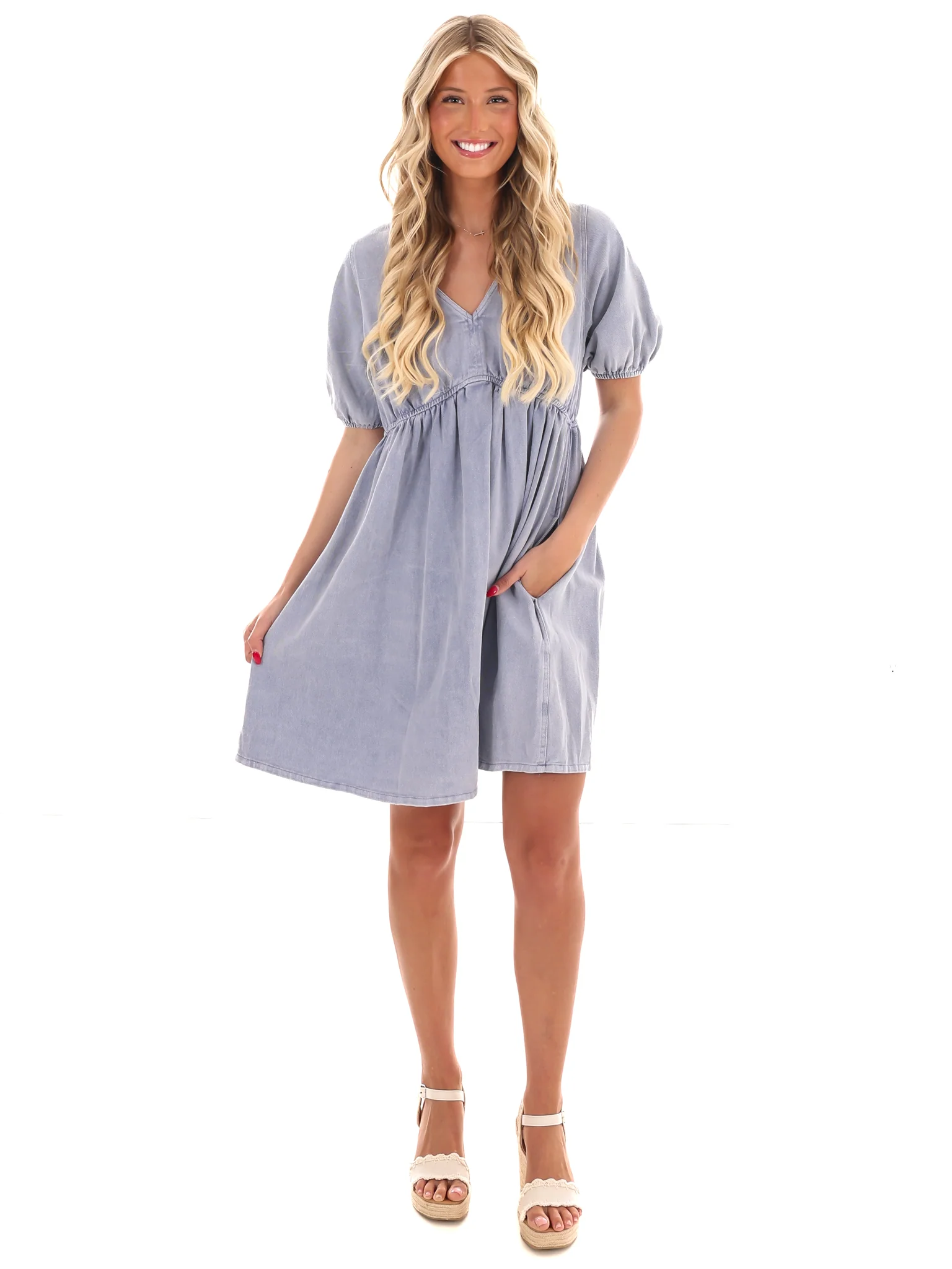 Days that Fade V-Neck Dress - Image 2