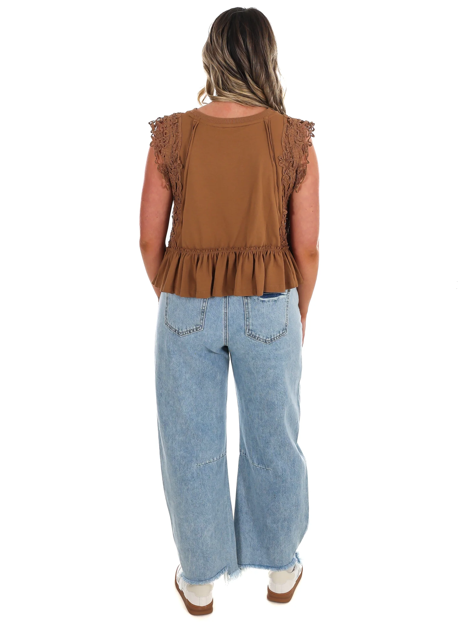 Delicate Edge Lace Trim Top - Image 25