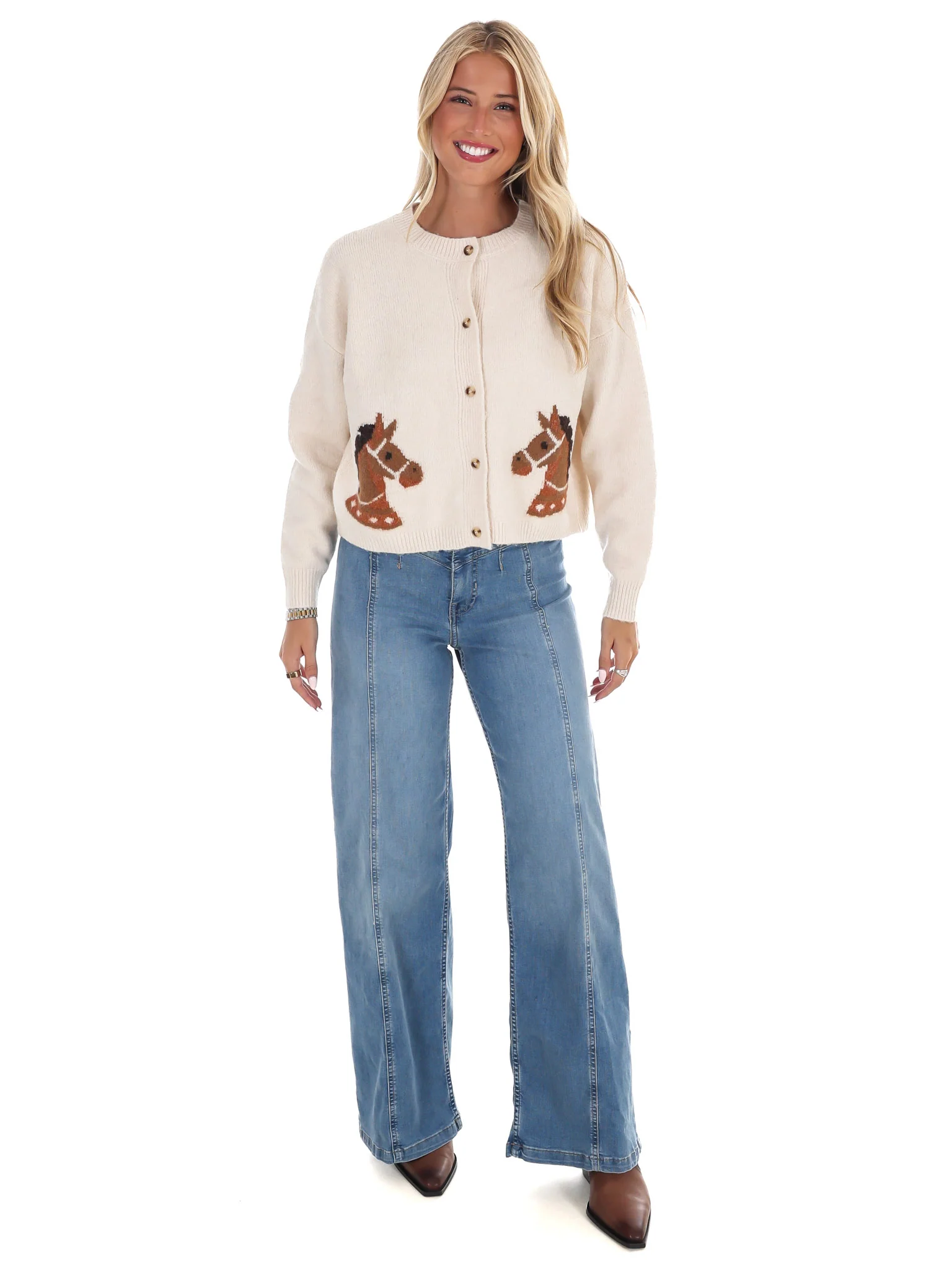 Derby Days Horse Cardigan - Image 10