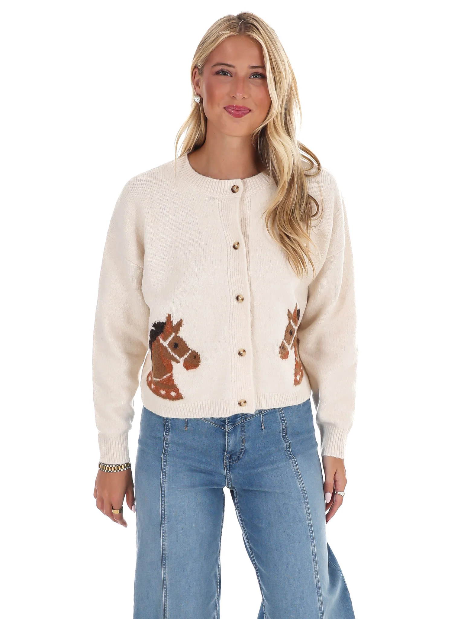Derby Days Horse Cardigan - Image 13