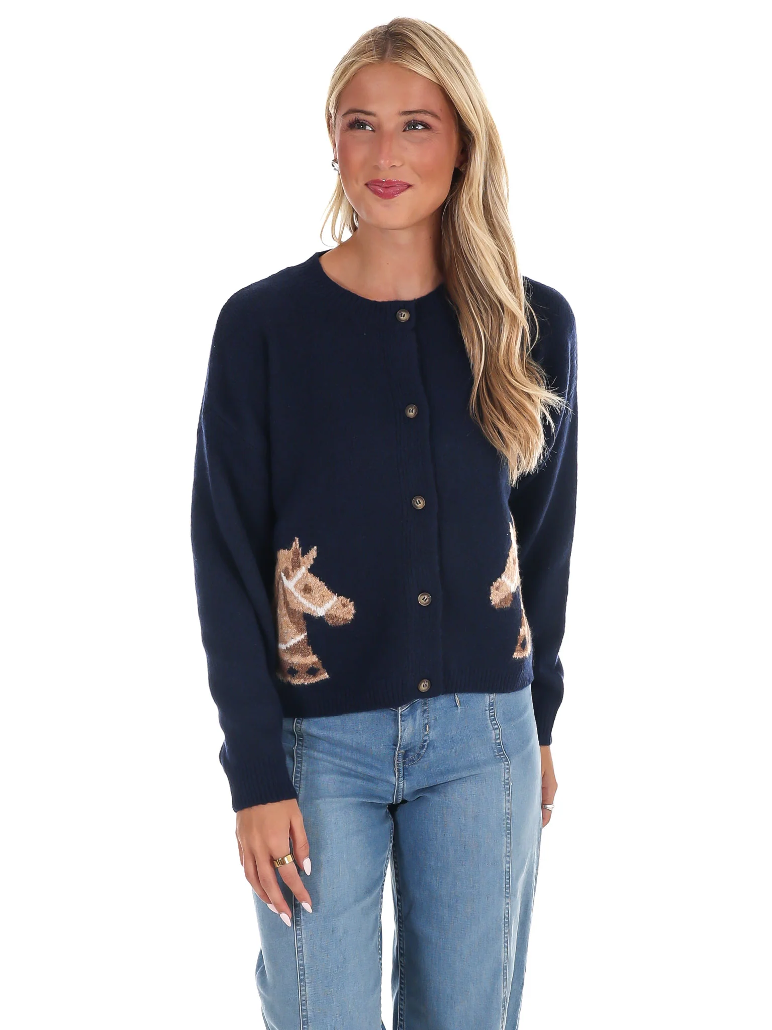 Derby Days Horse Cardigan - Image 3