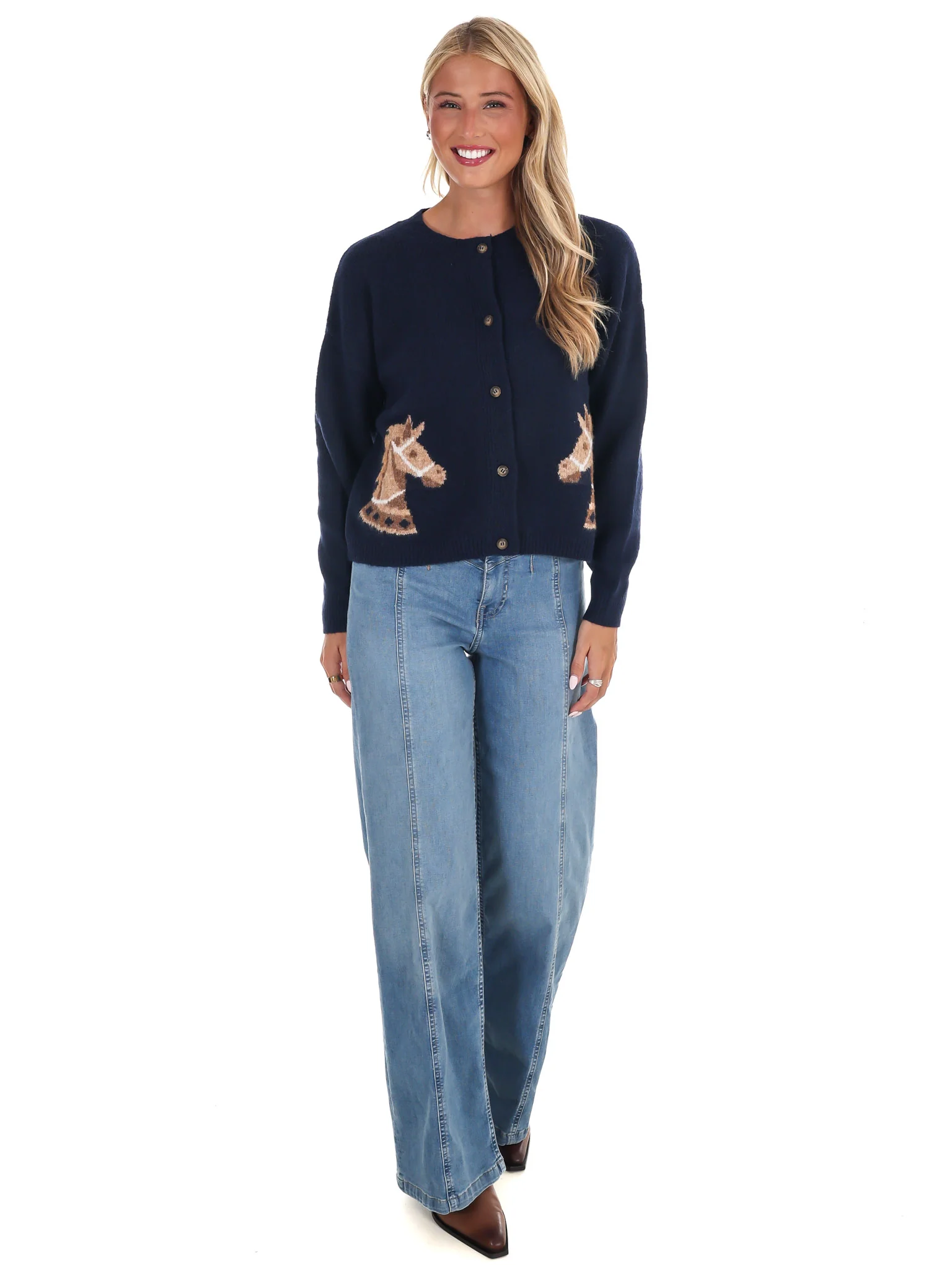 Derby Days Horse Cardigan - Image 4