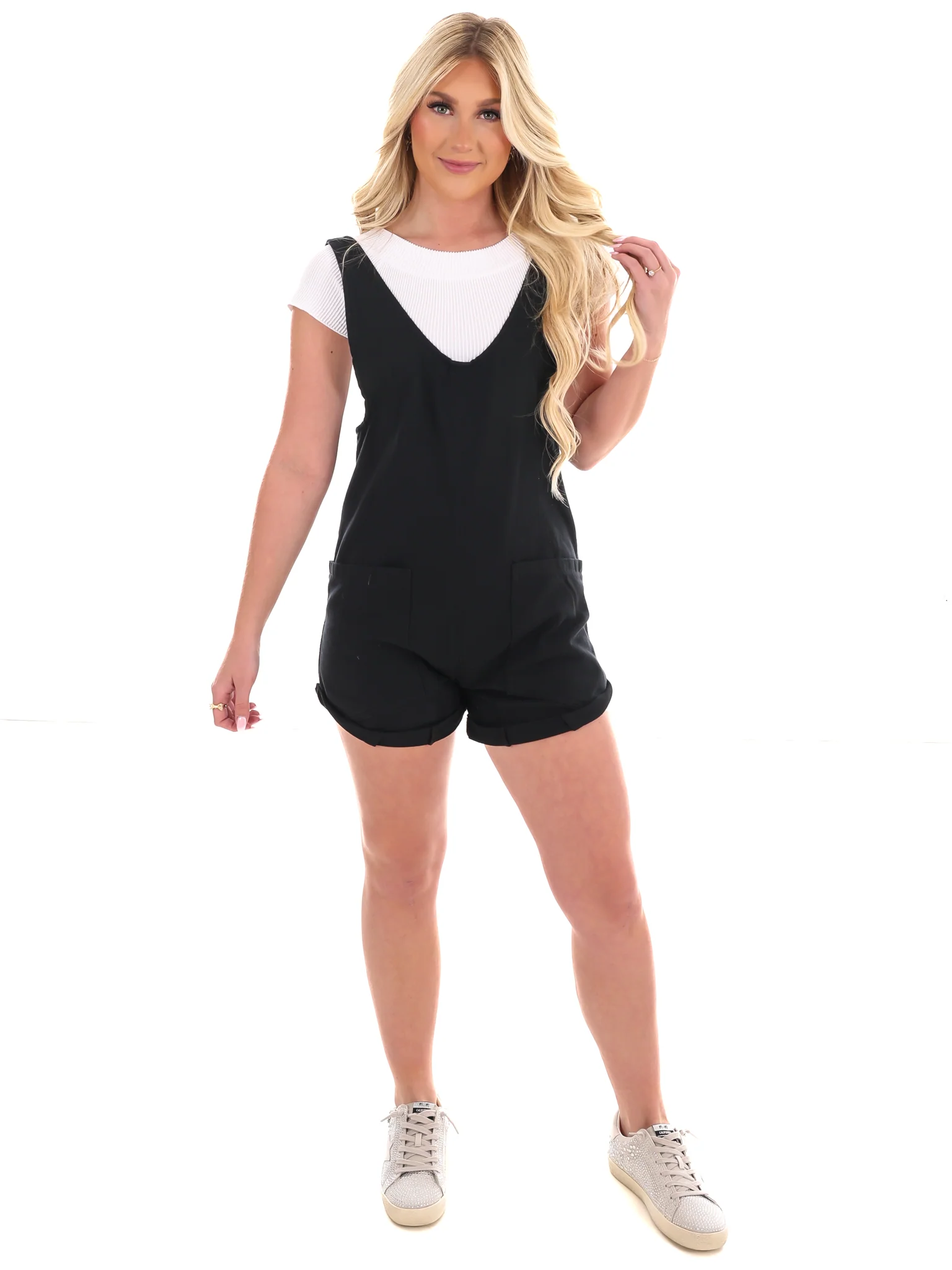 Destined for More Denim Romper - Image 12