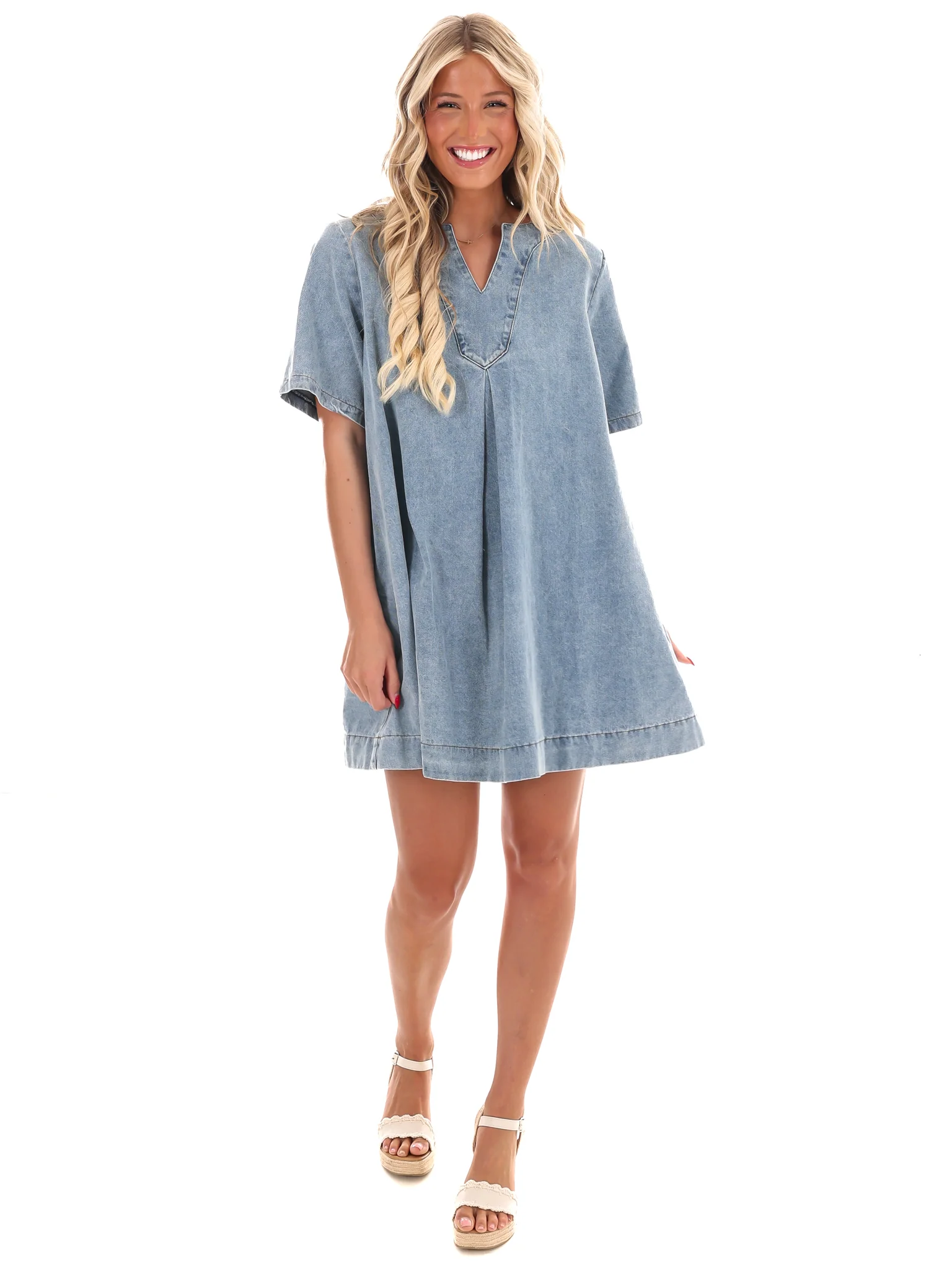 Do You Ever Denim Dress - Image 4