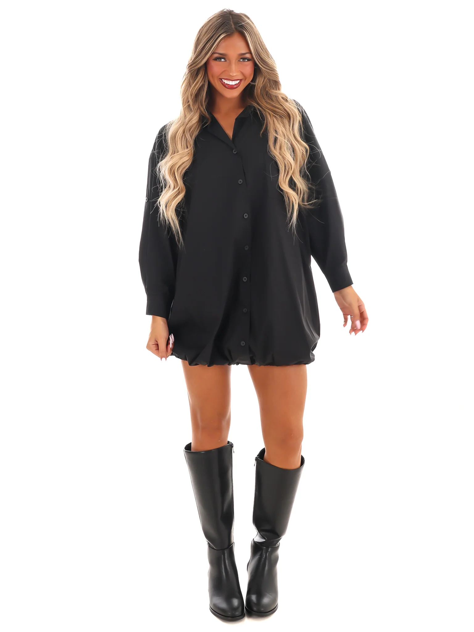 Don't Give Up Oversized Shirt Dress - Image 4
