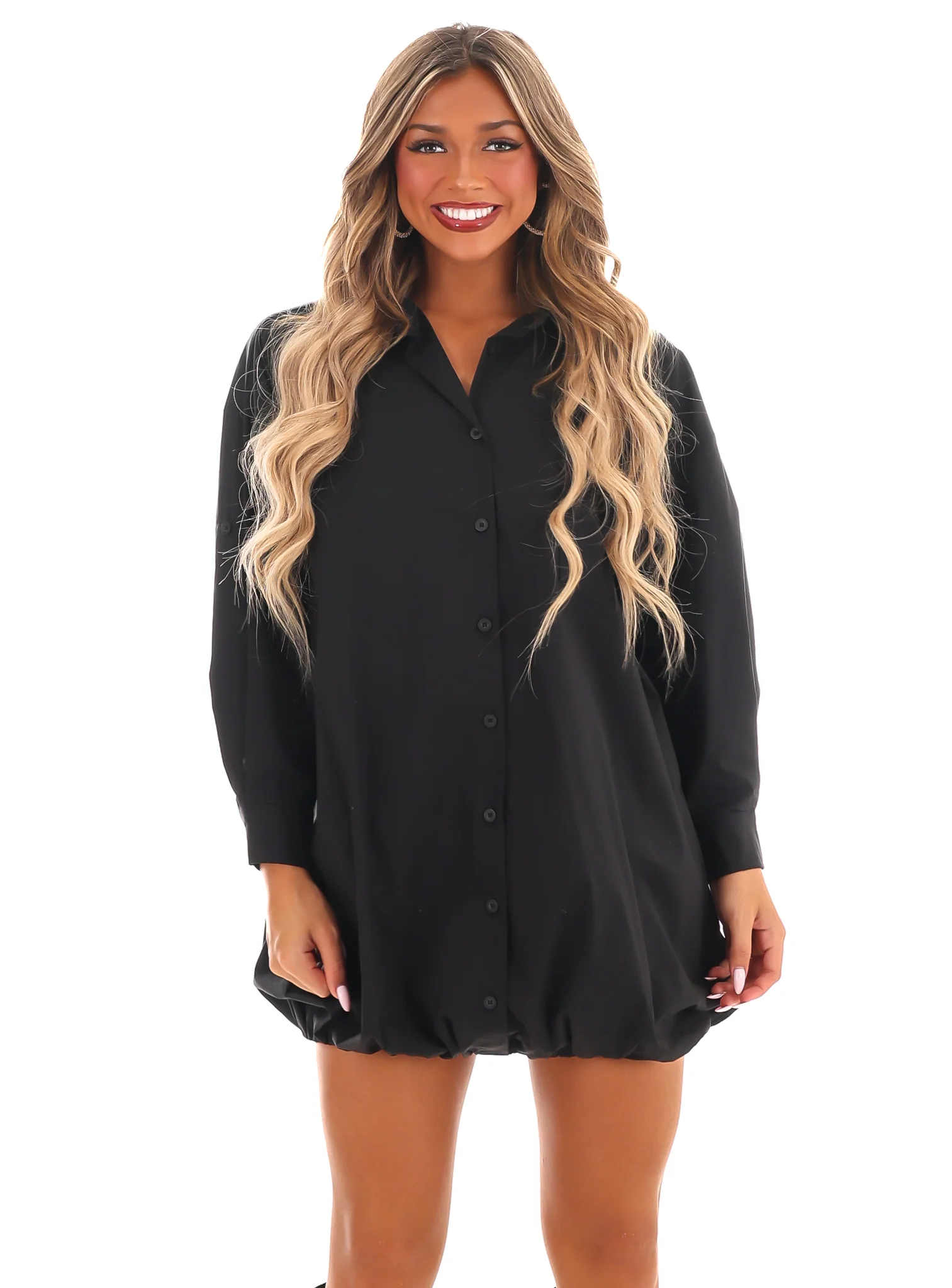 Don't Give Up Oversized Shirt Dress - Image 5