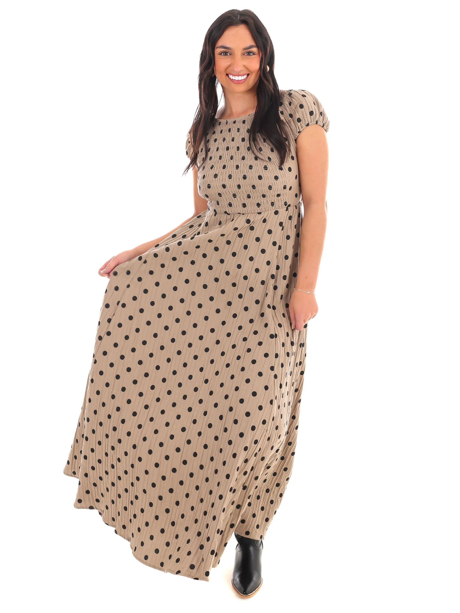 Dotted Daydream Maxi Dress - Image 3
