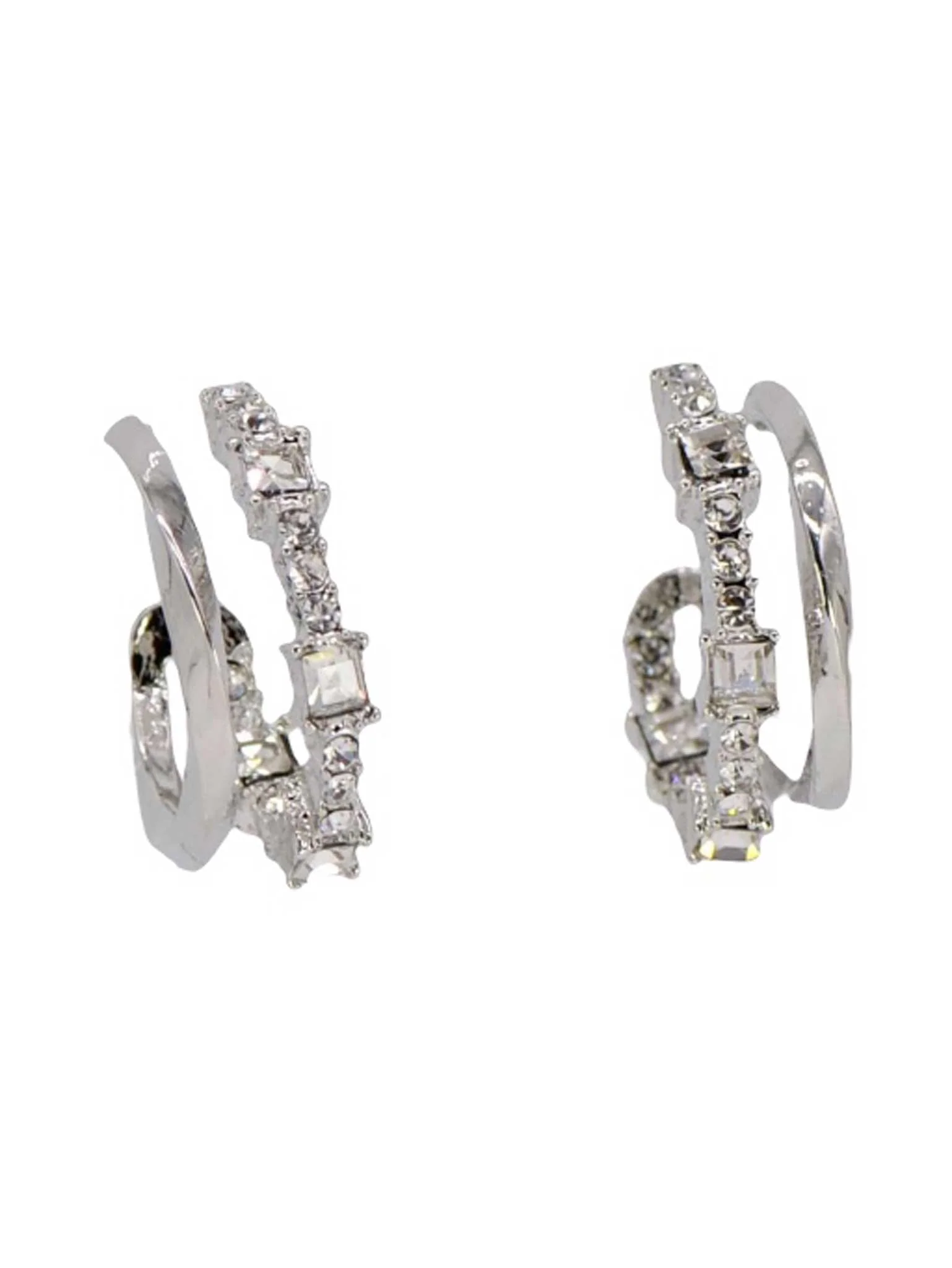 Double Line Hoop Earrings - Image 2