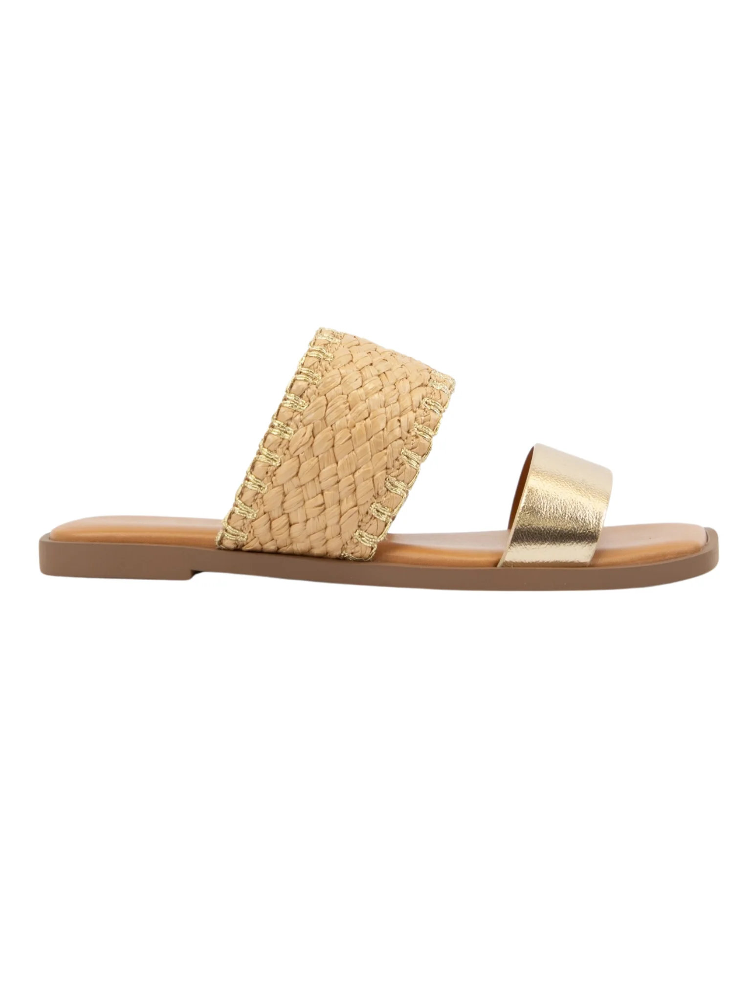 Double Strap Square-Toe Slip-On Sandal - Image 2