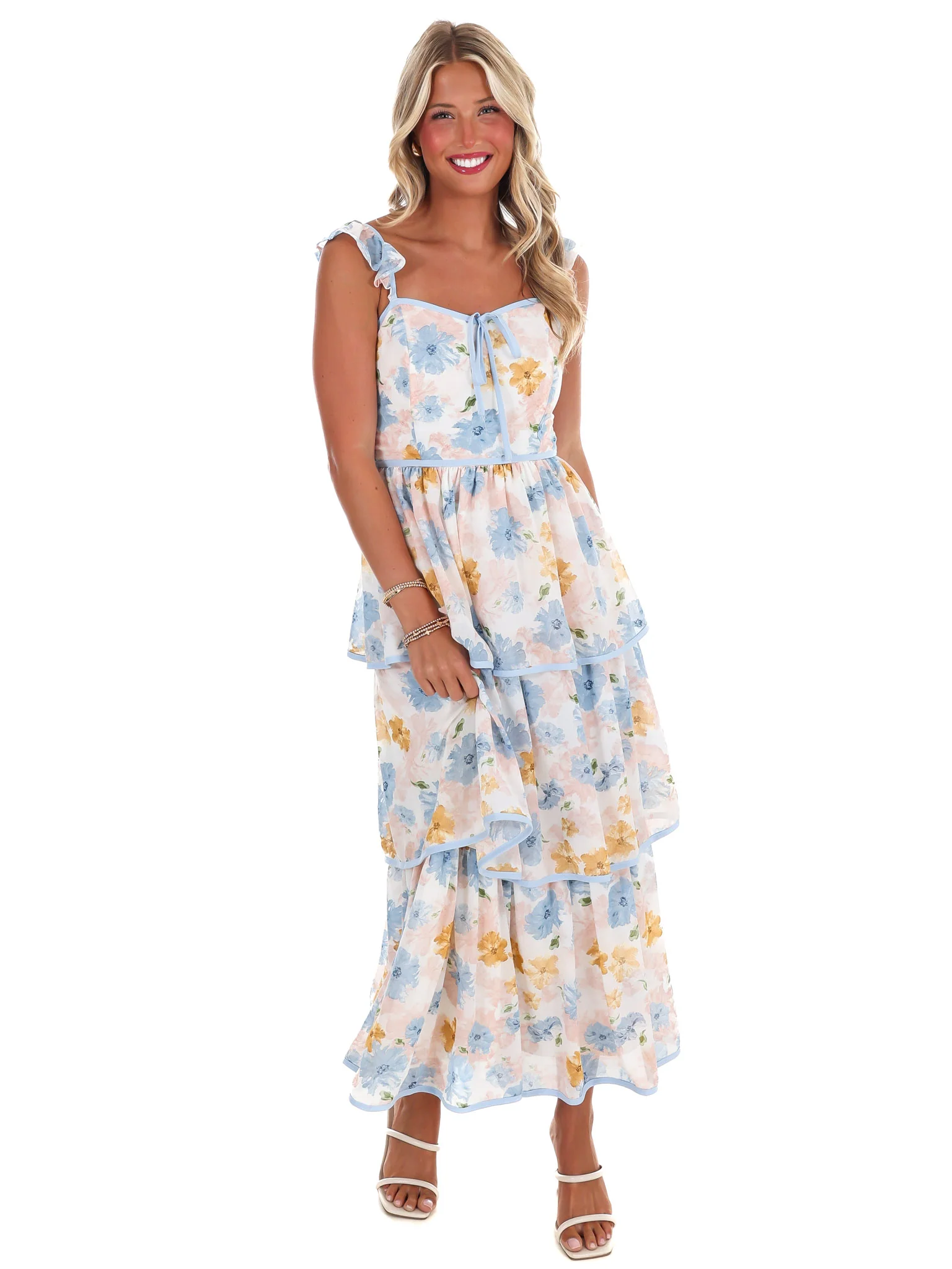 Dream Garden Floral Midi Dress