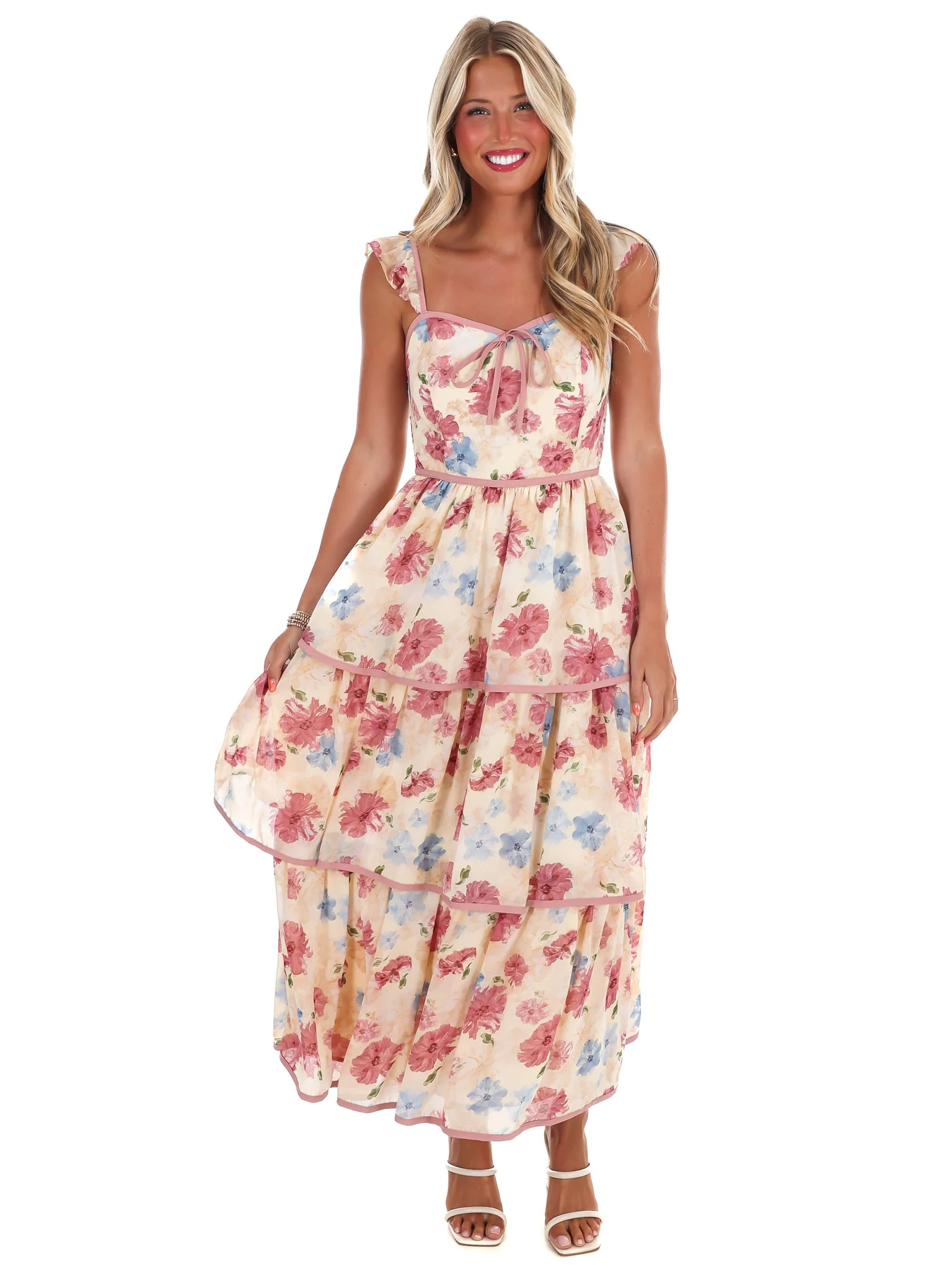 Dream Garden Floral Midi Dress - Image 11