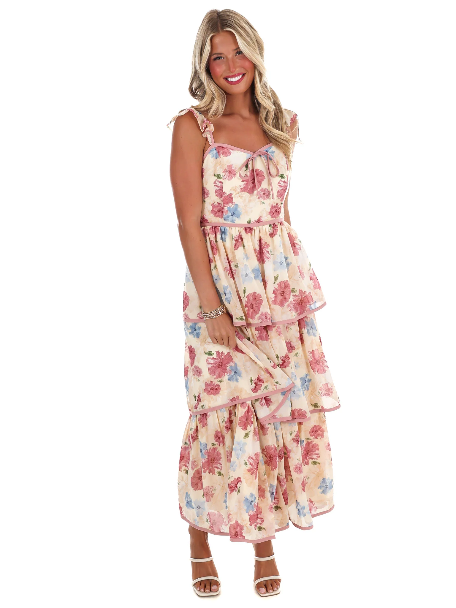 Dream Garden Floral Midi Dress - Image 12