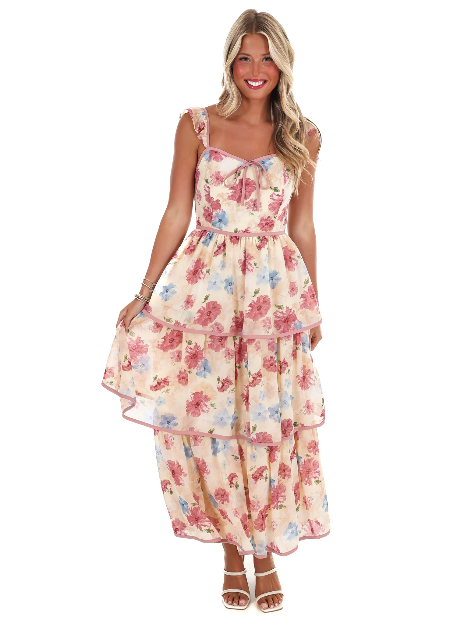 Dream Garden Floral Midi Dress - Image 9