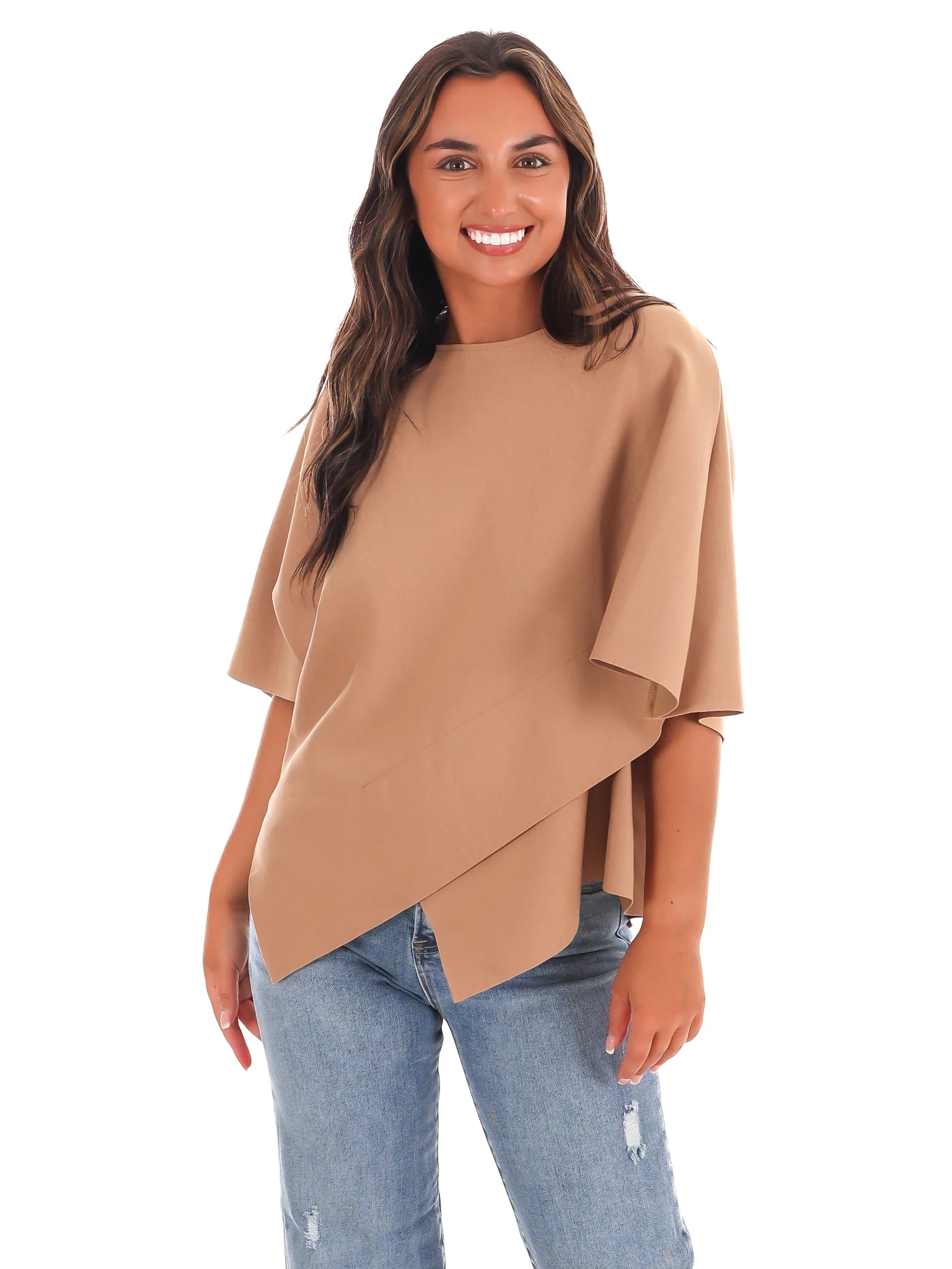 Dreamy Days Asymmetric Poncho Top - Image 11
