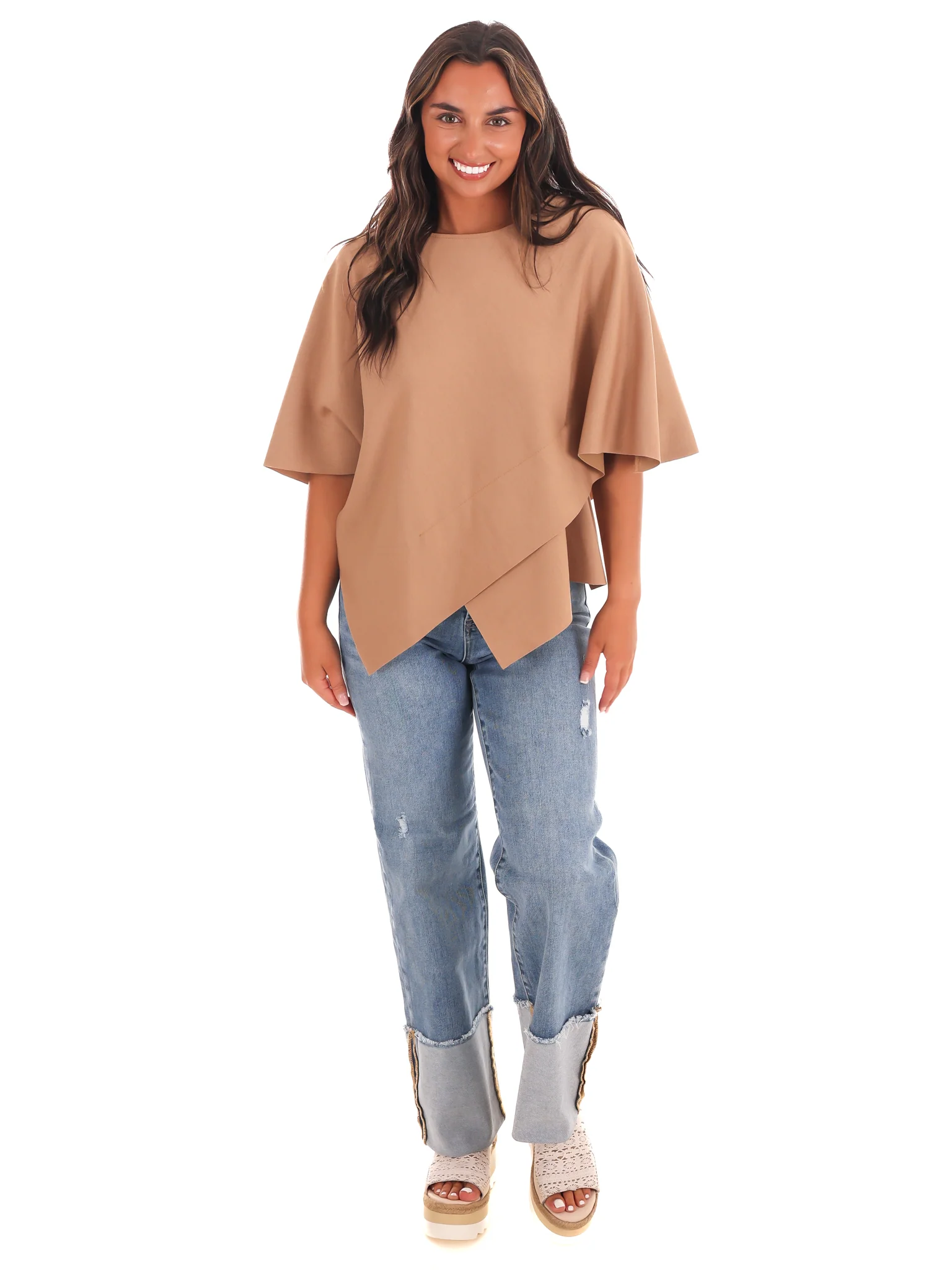 Dreamy Days Asymmetric Poncho Top - Image 12