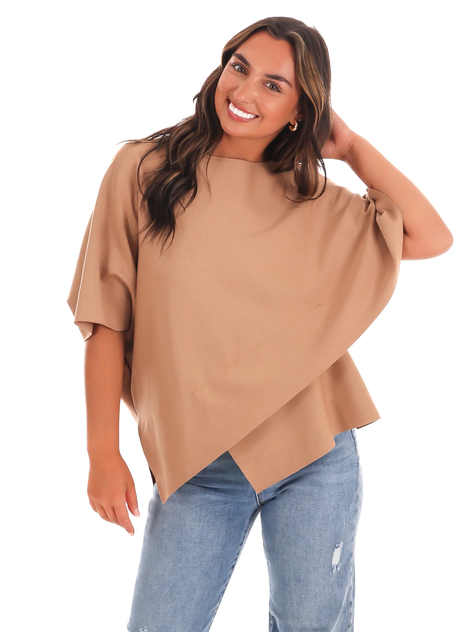 Dreamy Days Asymmetric Poncho Top - Image 13