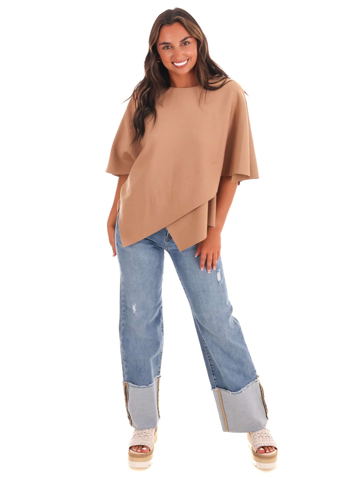 Dreamy Days Asymmetric Poncho Top - Image 14