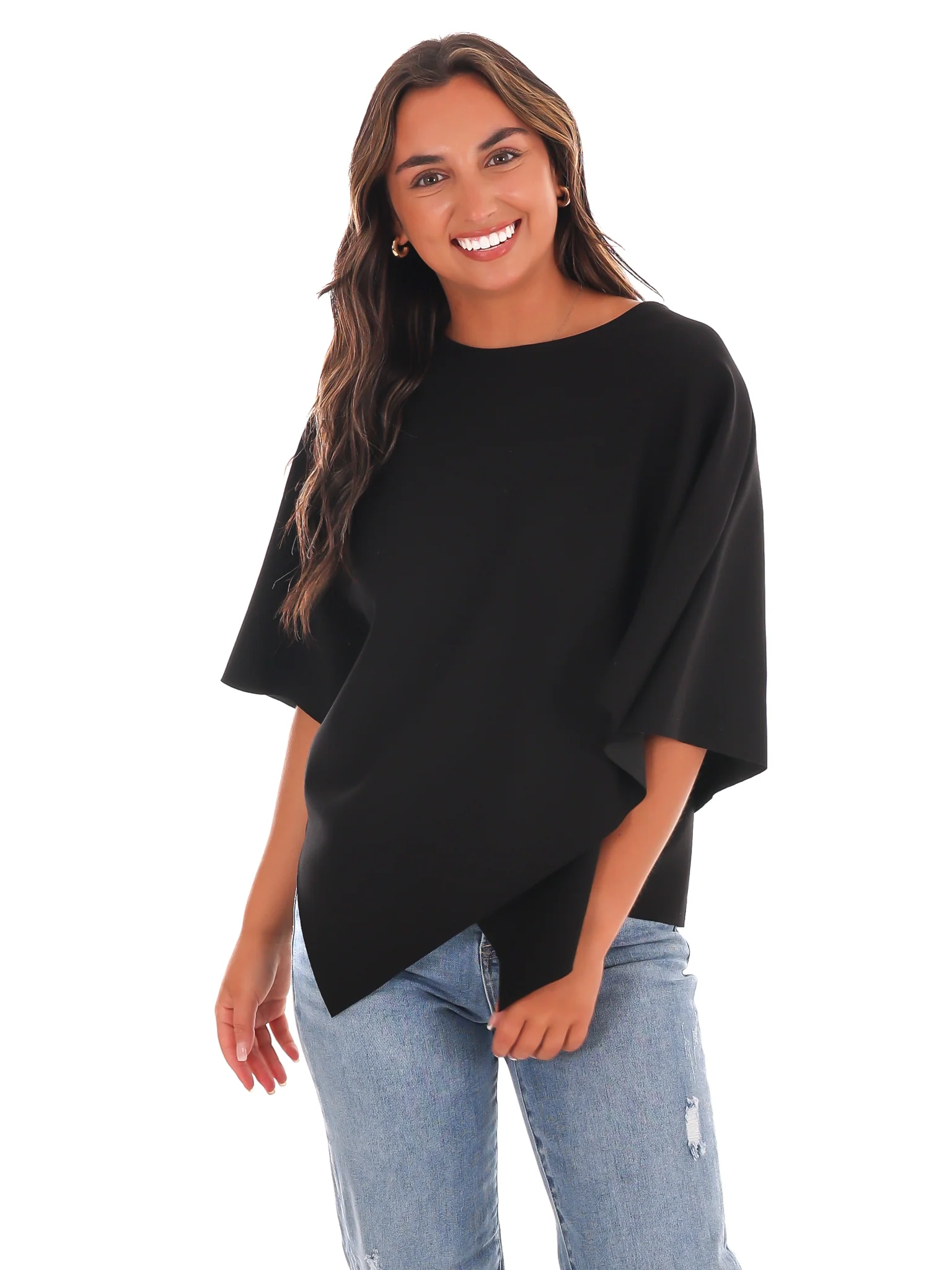 Dreamy Days Asymmetric Poncho Top - Image 19