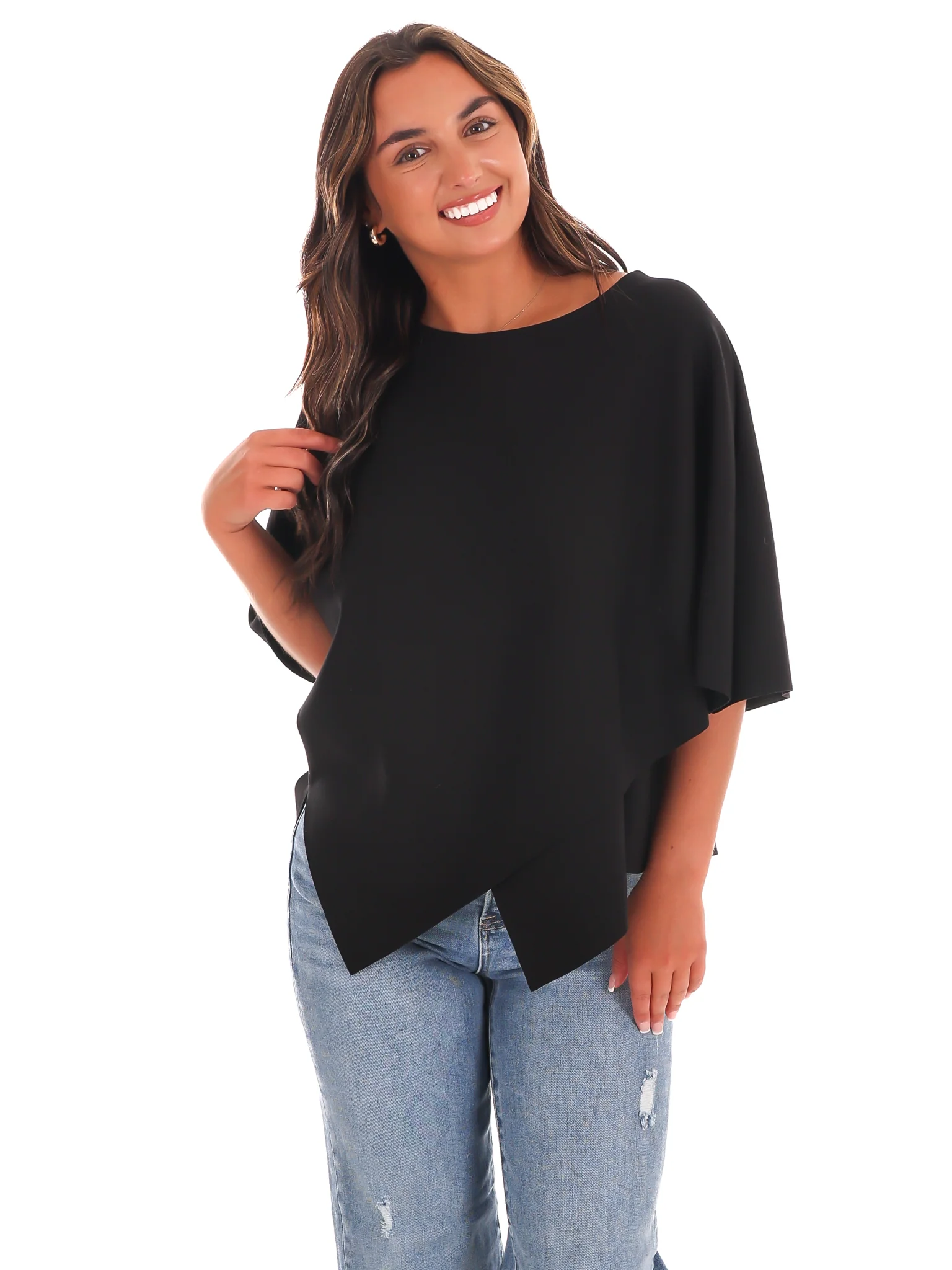 Dreamy Days Asymmetric Poncho Top - Image 21