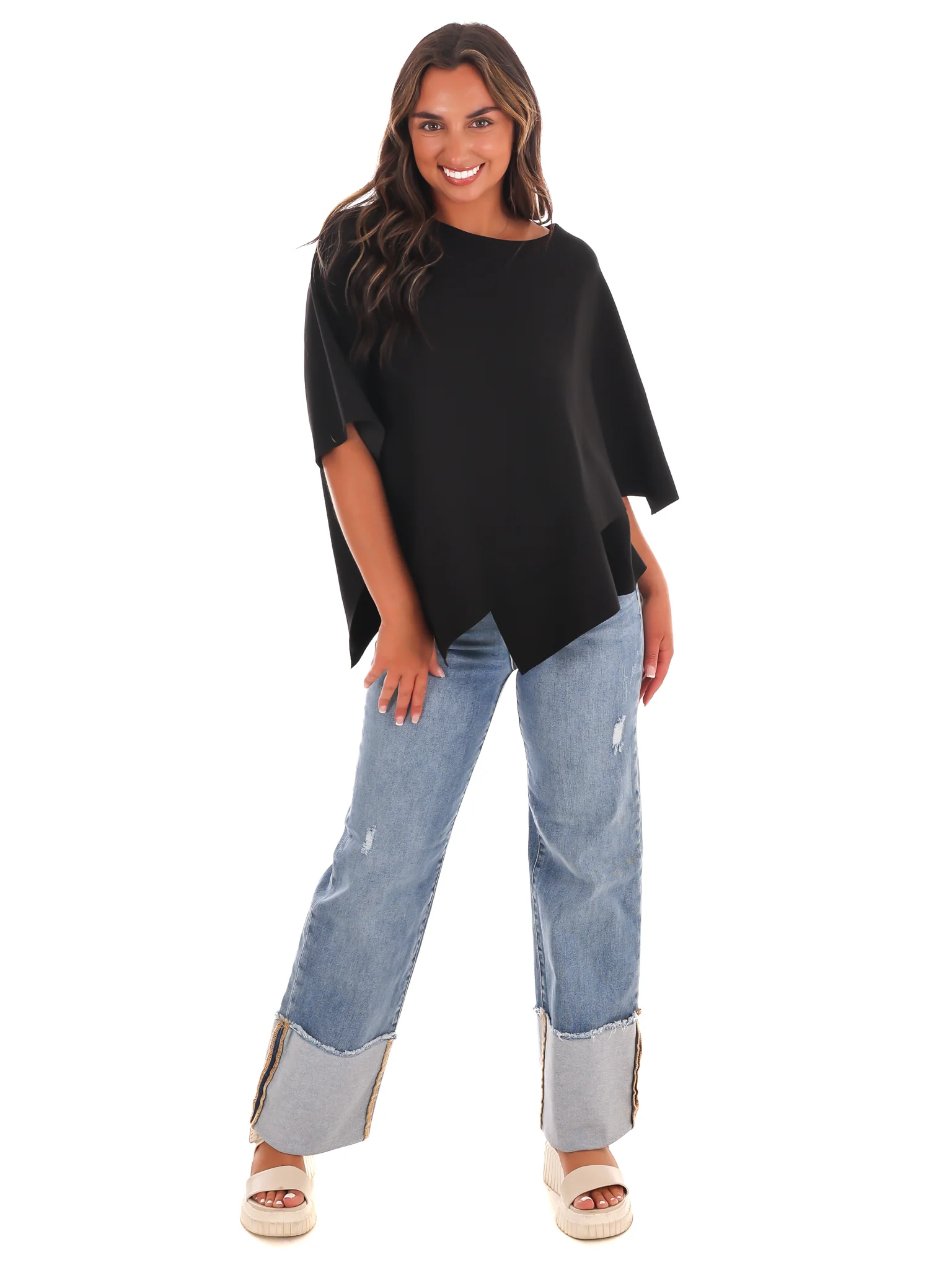 Dreamy Days Asymmetric Poncho Top - Image 22