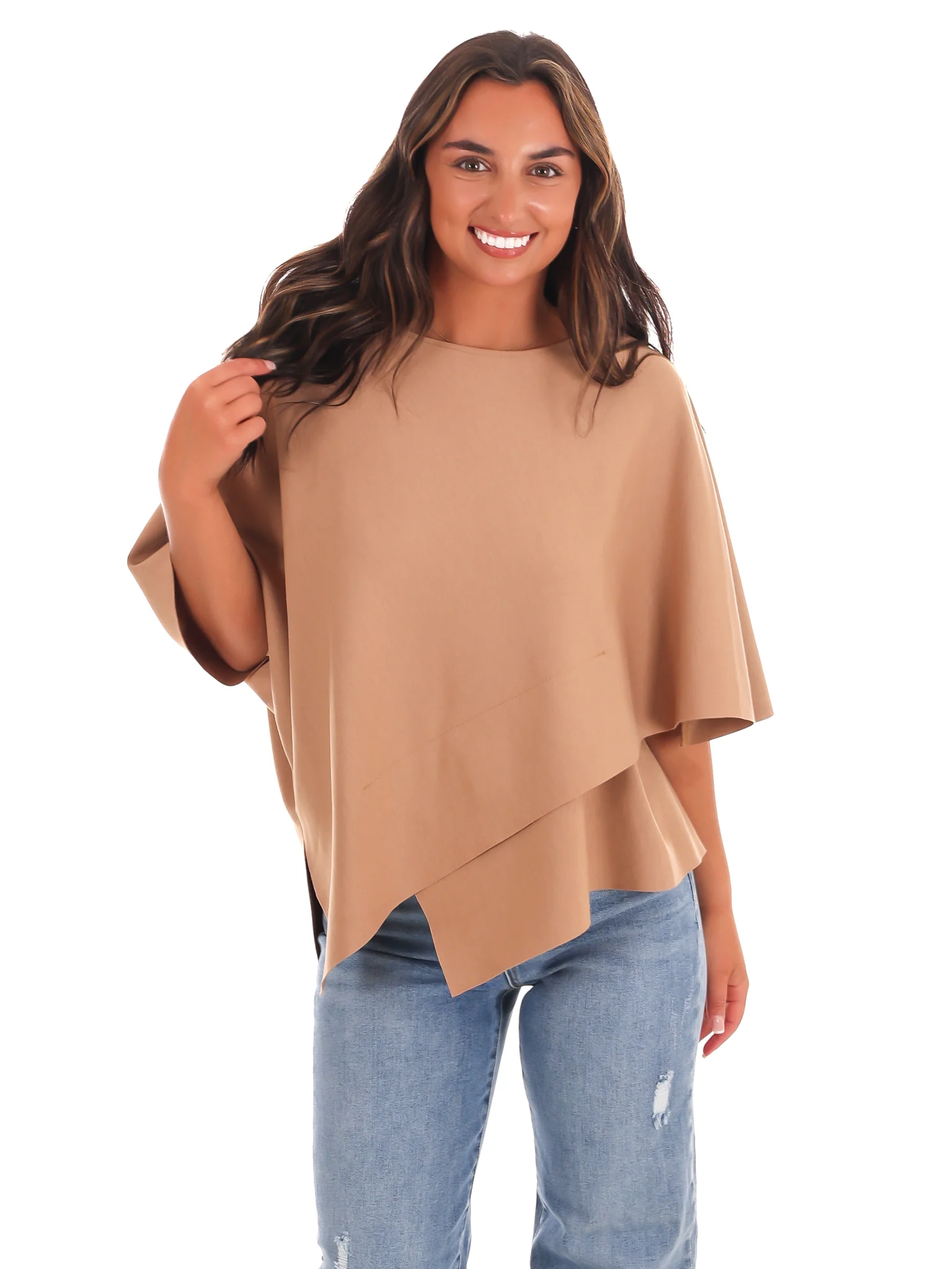 Dreamy Days Asymmetric Poncho Top - Image 9