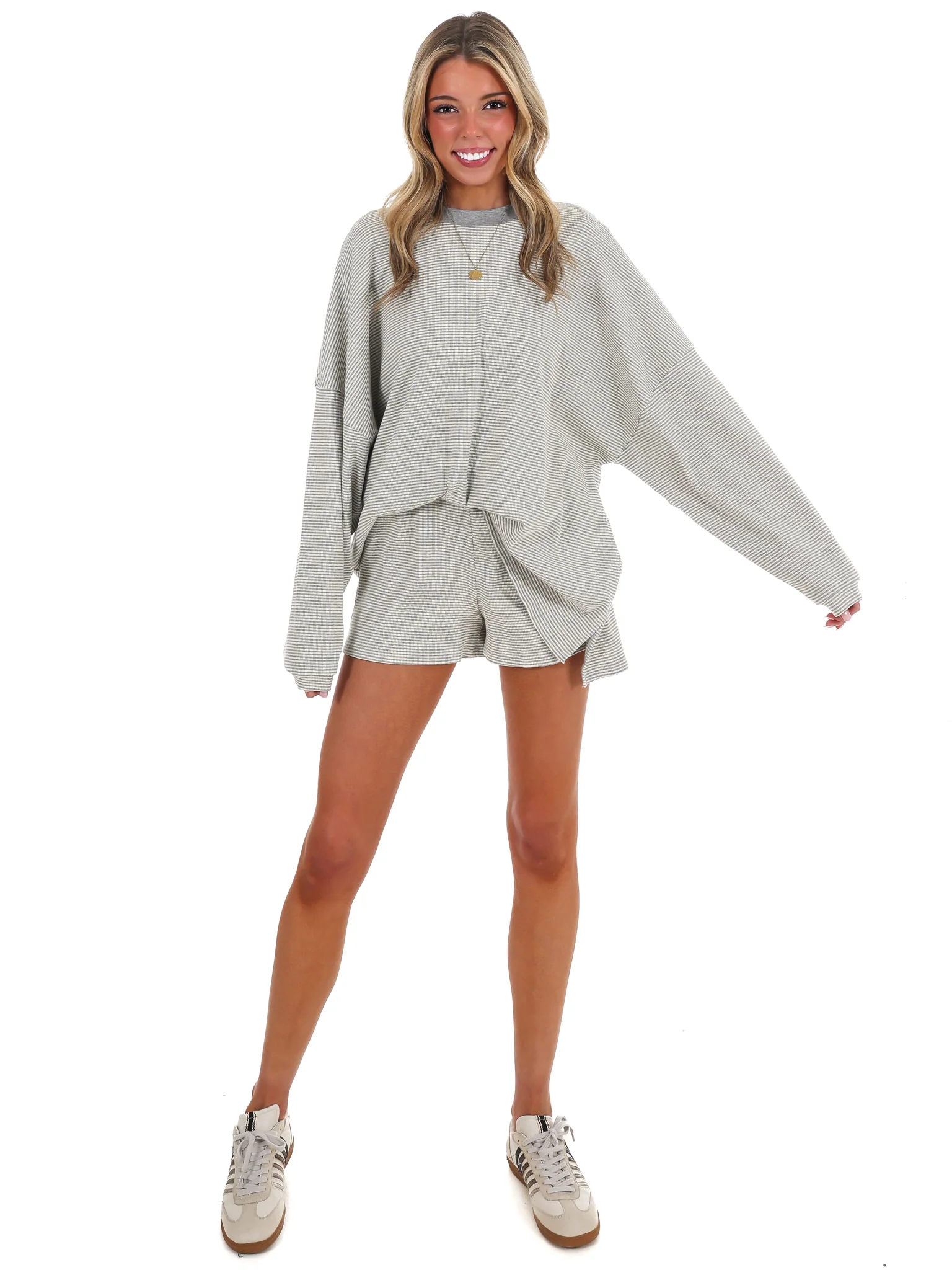 Easy Afternoon Stripe Oversized Top - Image 10