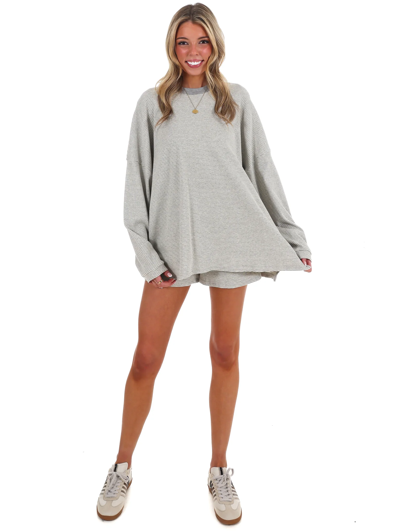 Easy Afternoon Stripe Oversized Top - Image 15