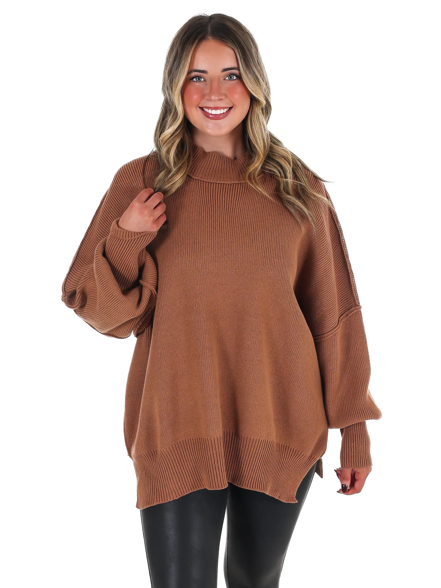 Easy Oversized Ribbed Sweater Doorbuster - Image 20