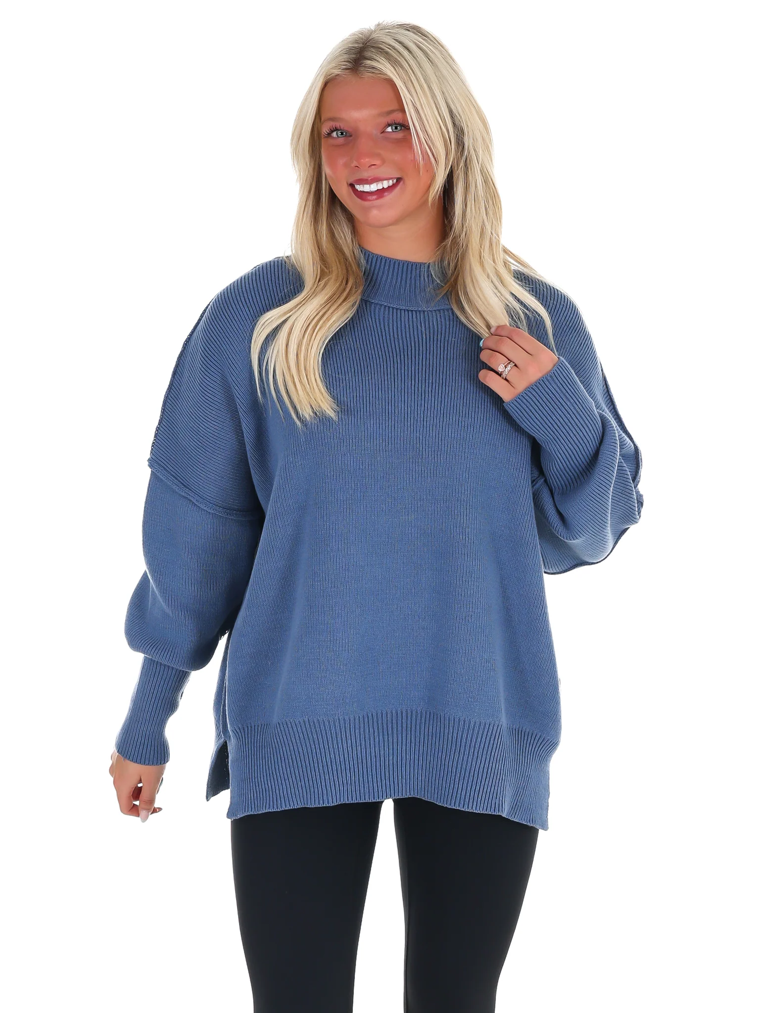 Easy Oversized Ribbed Sweater Doorbuster - Image 46