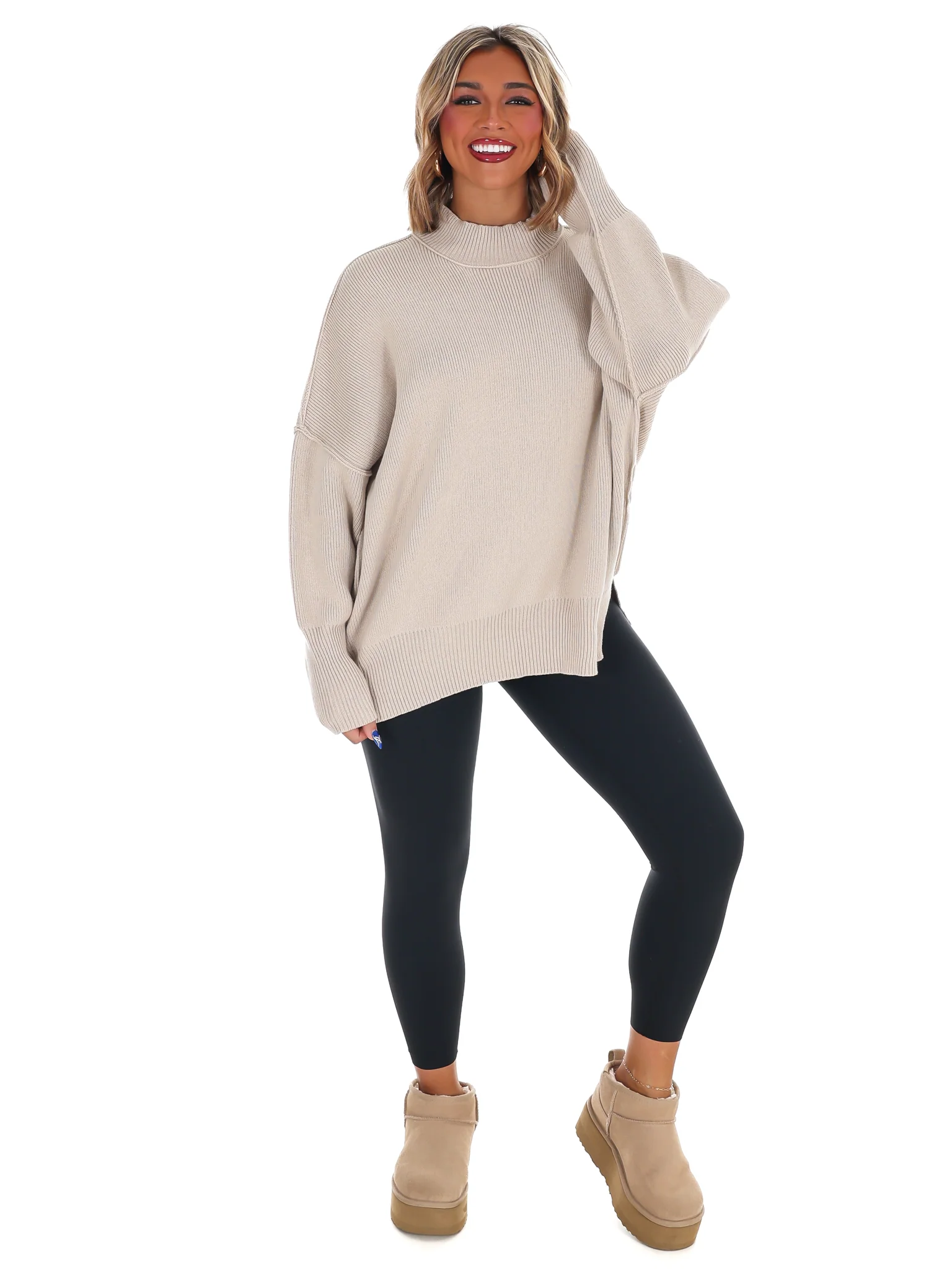 Easy Oversized Ribbed Sweater Doorbuster - Image 55