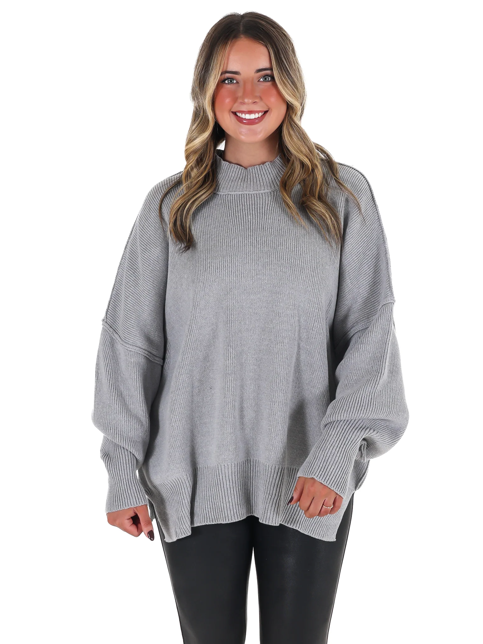 Easy Oversized Ribbed Sweater Doorbuster - Image 60