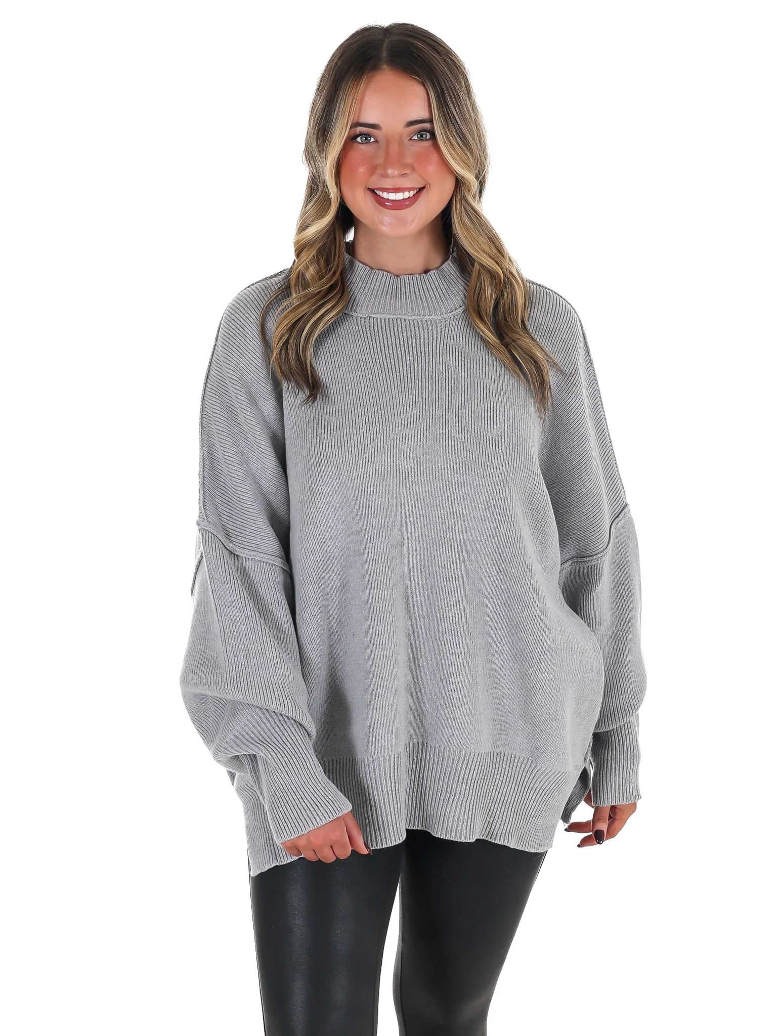 Easy Oversized Ribbed Sweater Doorbuster - Image 66