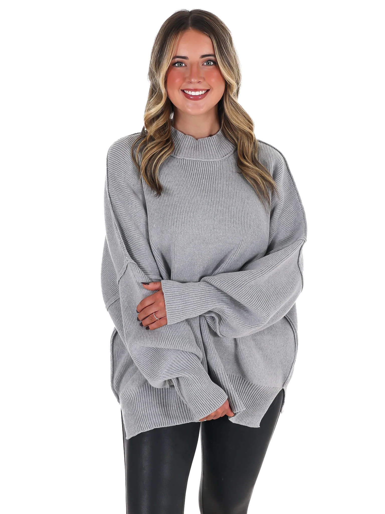 Easy Oversized Ribbed Sweater Doorbuster - Image 68