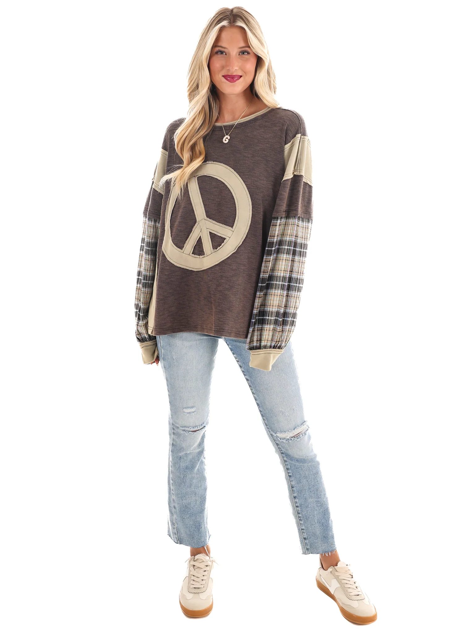 Easy Peace Patch Top - Image 2