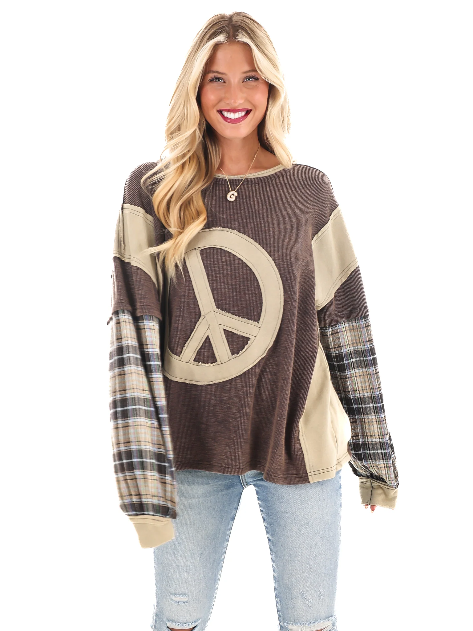Easy Peace Patch Top - Image 5