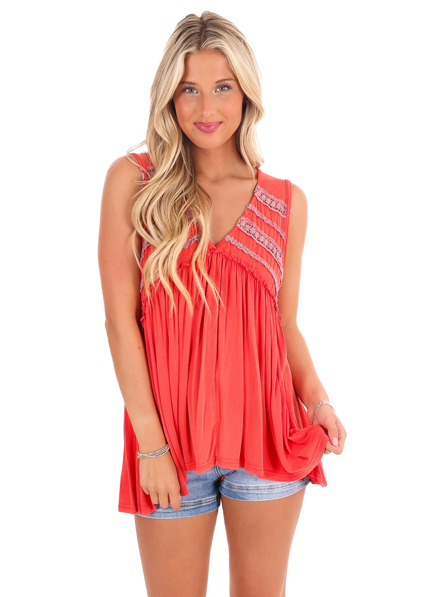 Easy to Me V-Neck Tank Top - Image 10