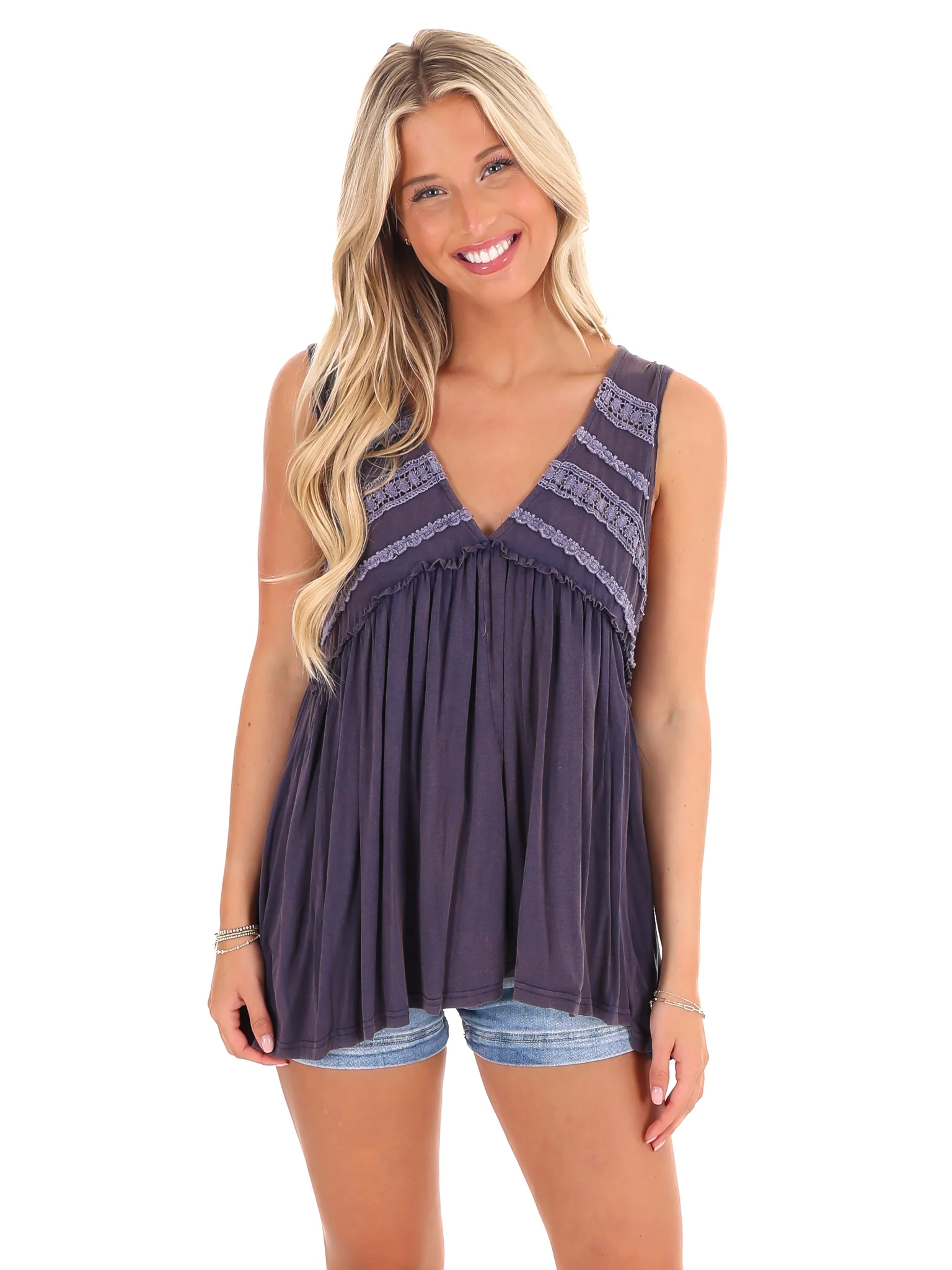 Easy to Me V-Neck Tank Top - Image 3
